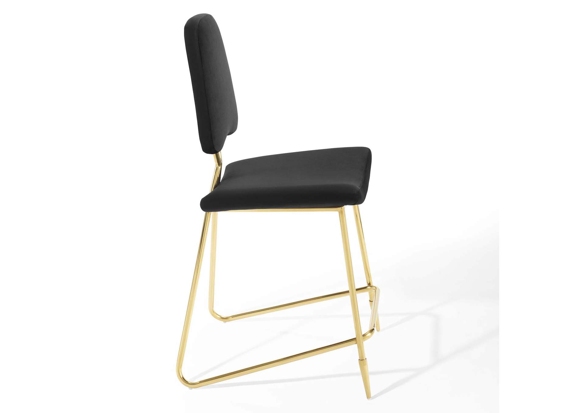 Black Ponder Performance Velvet Counter Stool,Modway