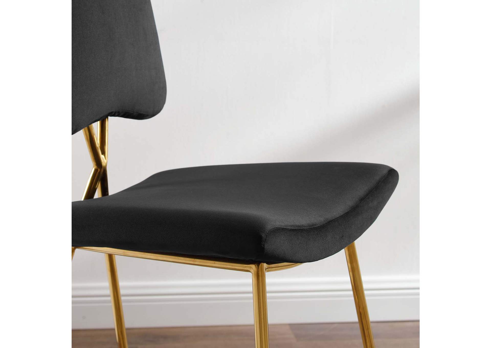 Black Ponder Performance Velvet Counter Stool,Modway