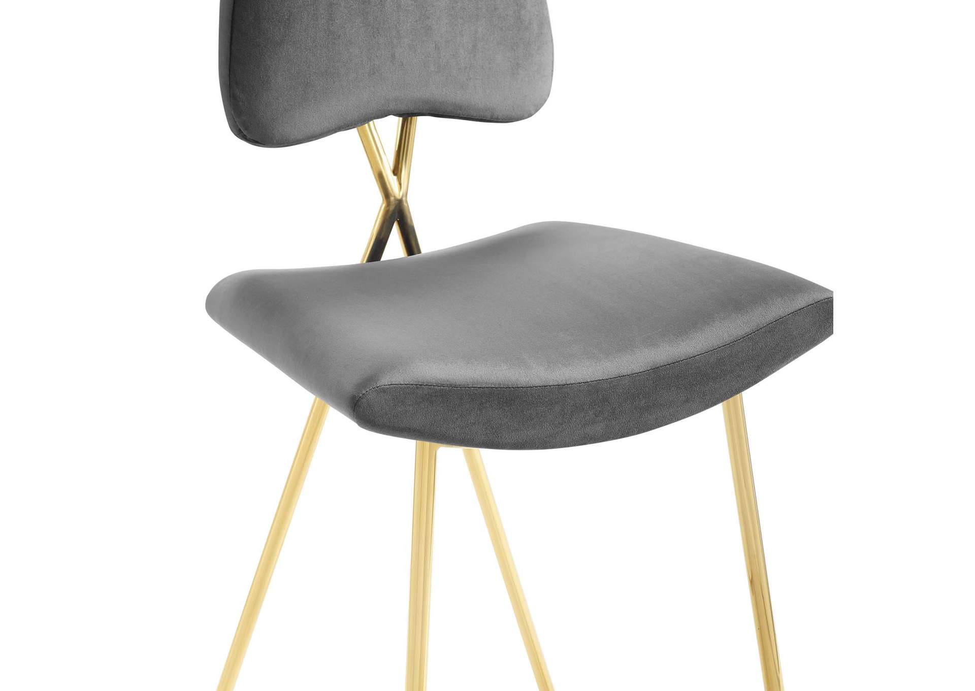 Gray Ponder Performance Velvet Counter Stool,Modway