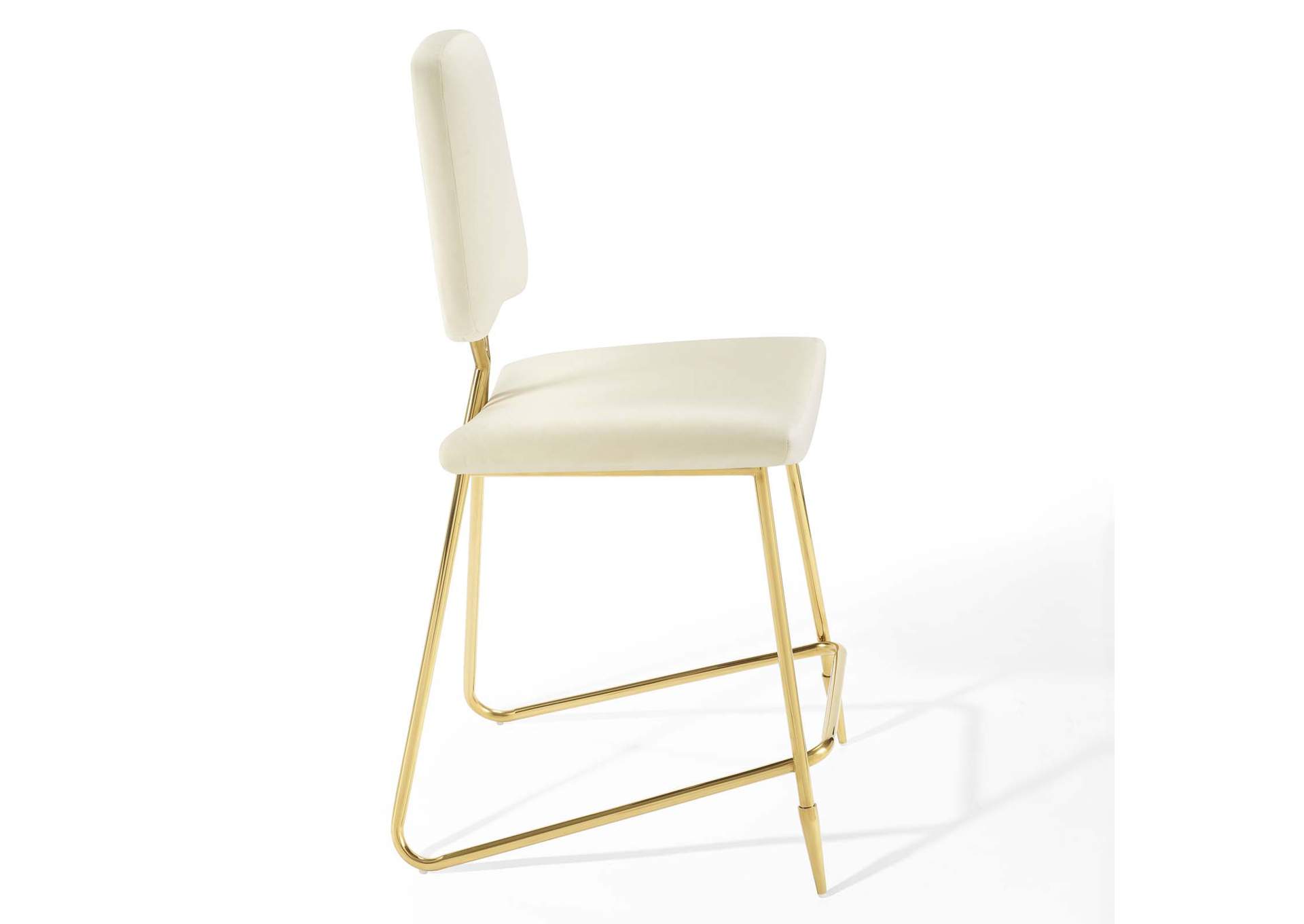 Ivory Ponder Performance Velvet Counter Stool,Modway