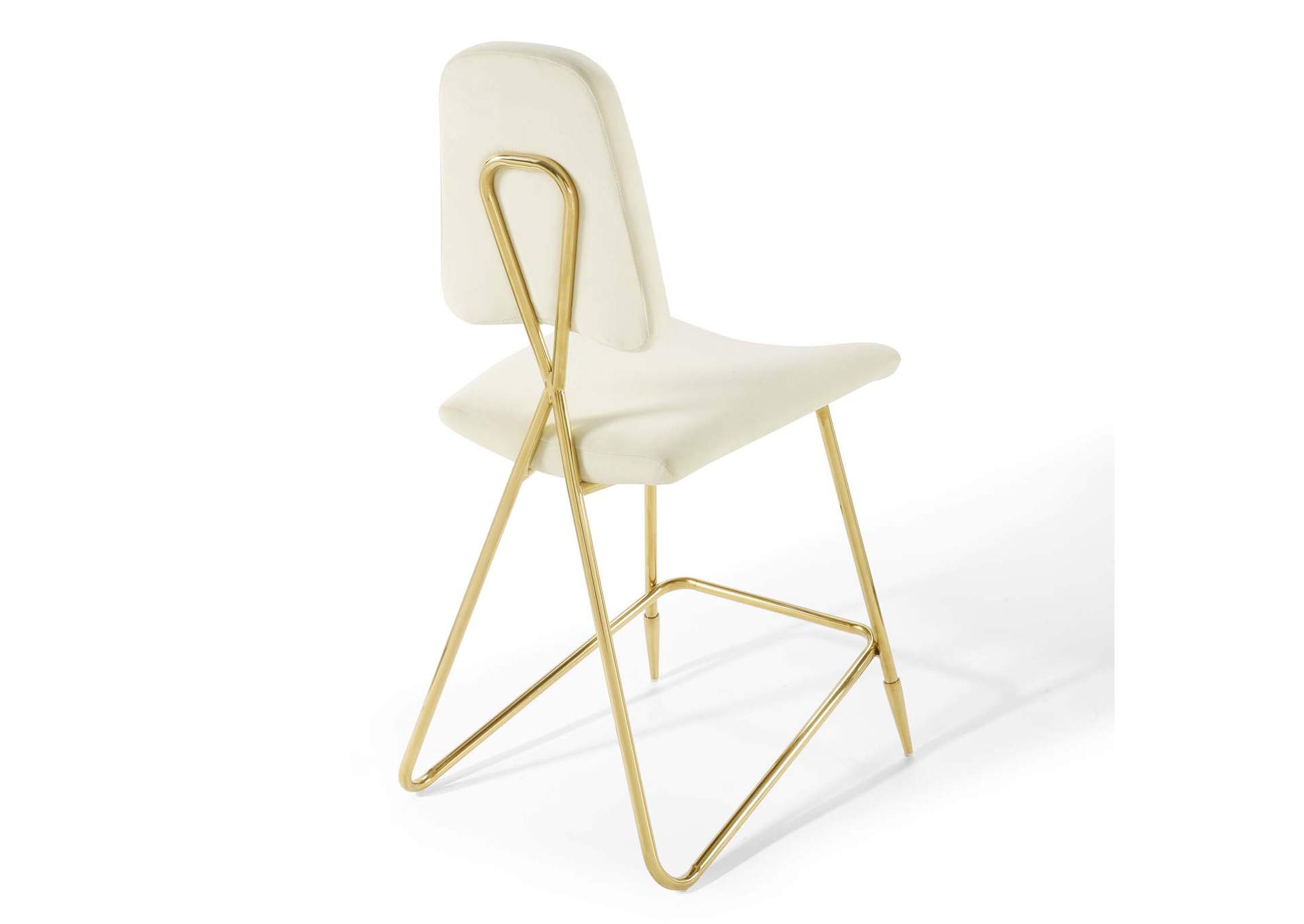 Ivory Ponder Performance Velvet Counter Stool,Modway