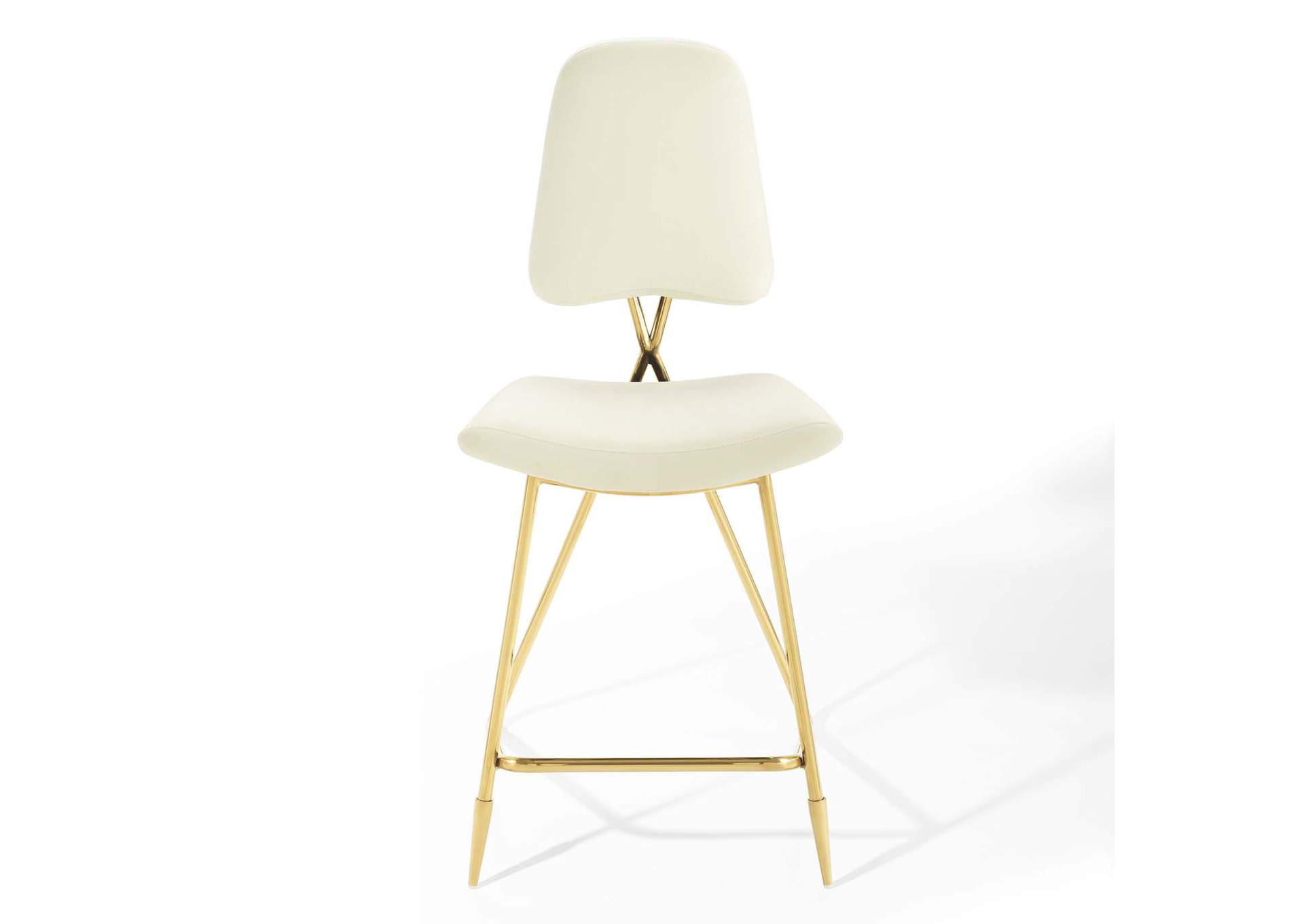 Ivory Ponder Performance Velvet Counter Stool,Modway