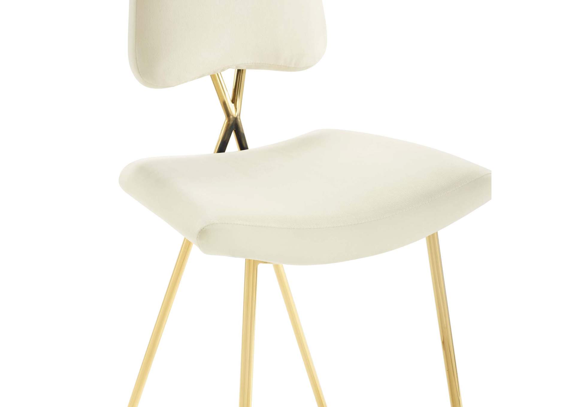 Ivory Ponder Performance Velvet Counter Stool,Modway
