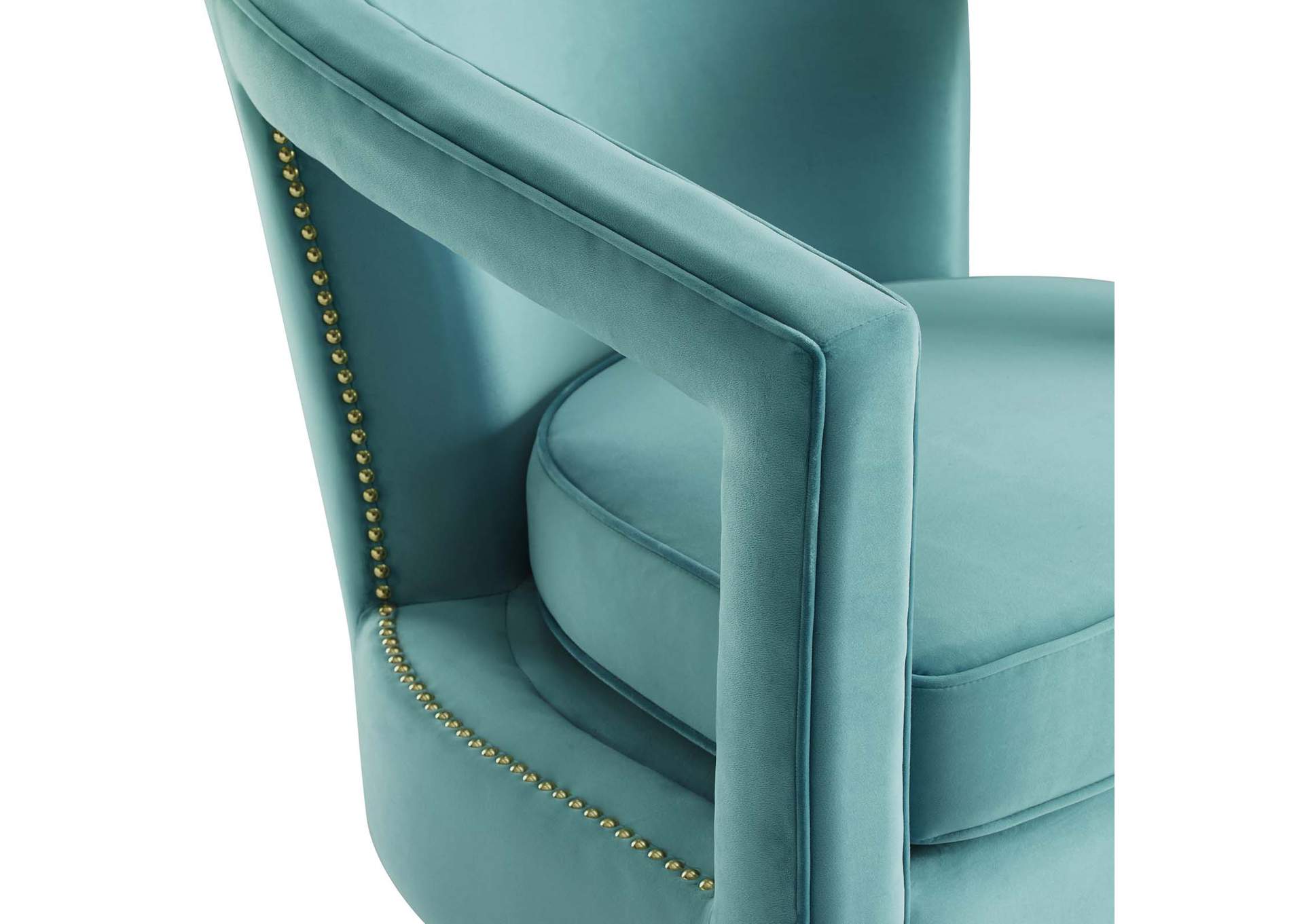 Mint Frolick Performance Velvet Arm Chair,Modway