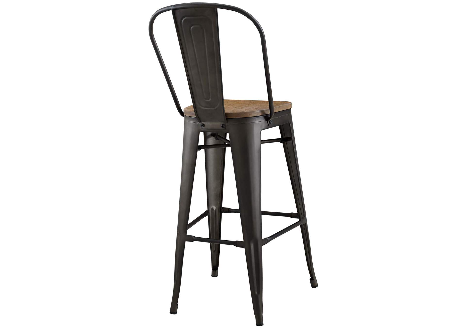 Brown Promenade Bar Stool [Set of 2],Modway