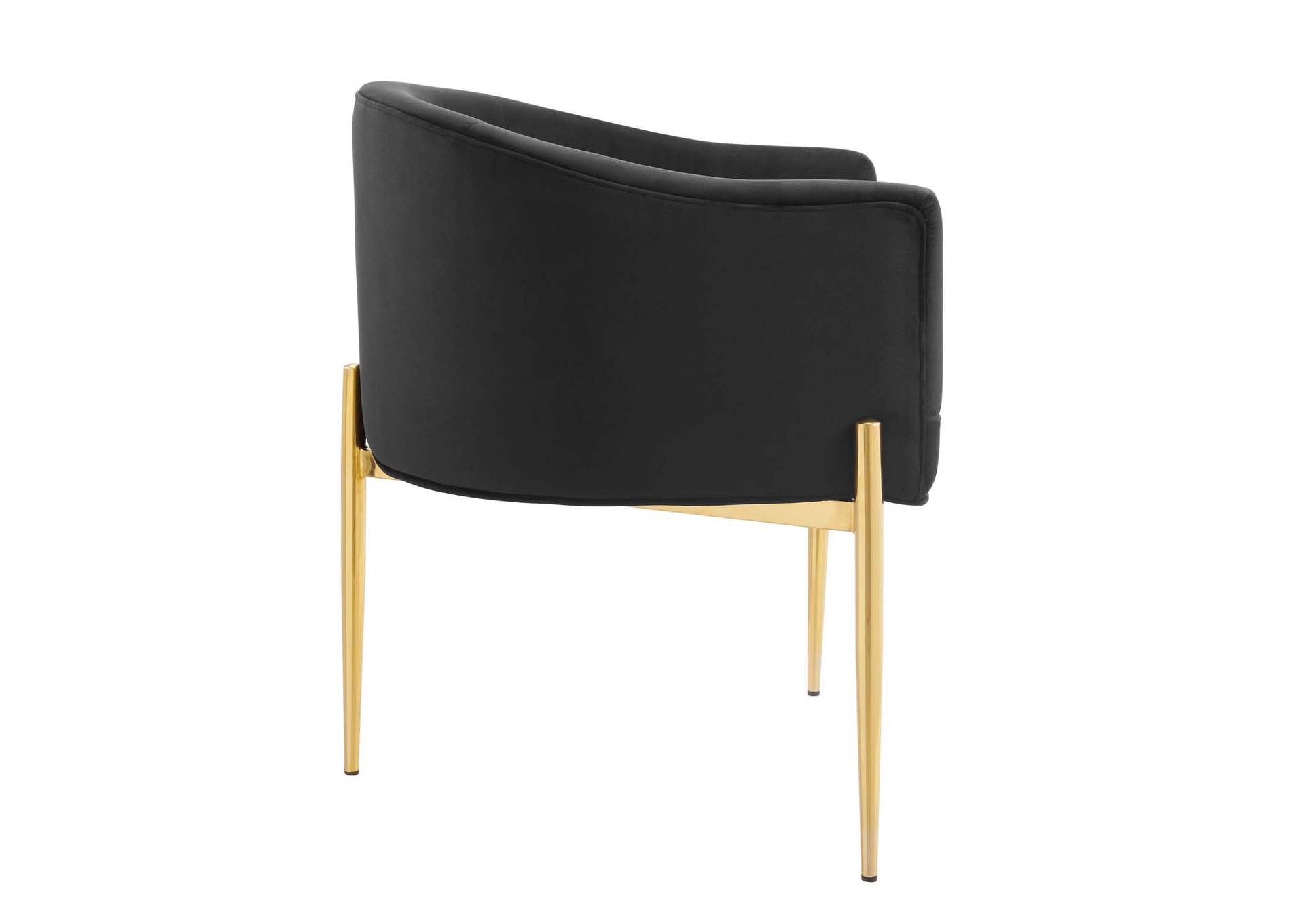 Black Savour Tufted Performance Velvet Accent Chair,Modway