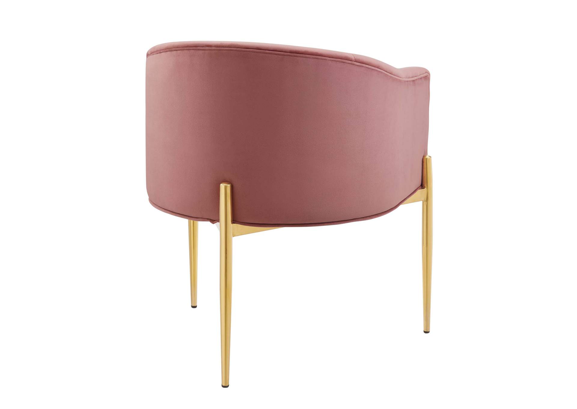 Dusty Rose Savour Tufted Performance Velvet Accent Chair,Modway