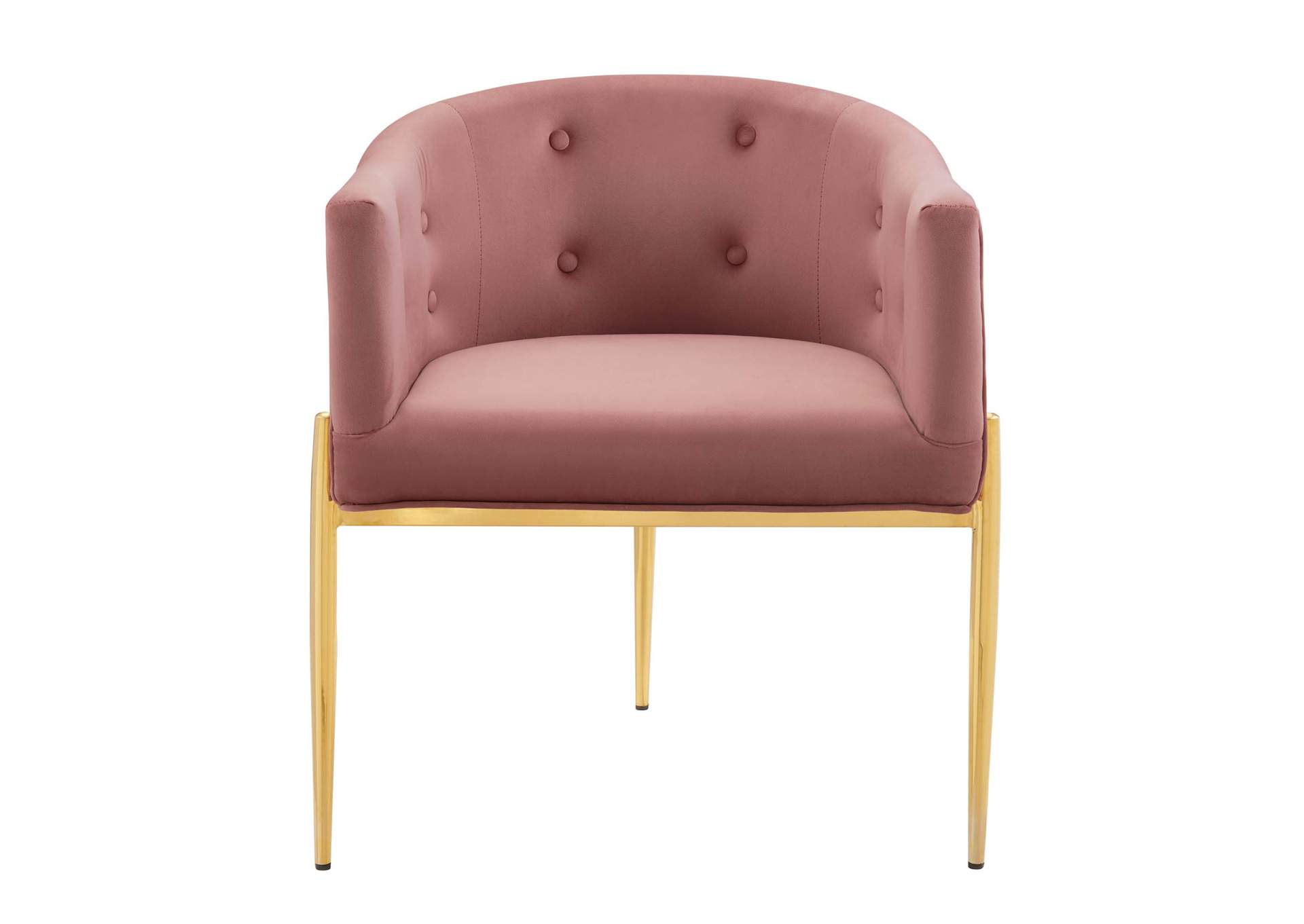 Dusty Rose Savour Tufted Performance Velvet Accent Chair,Modway