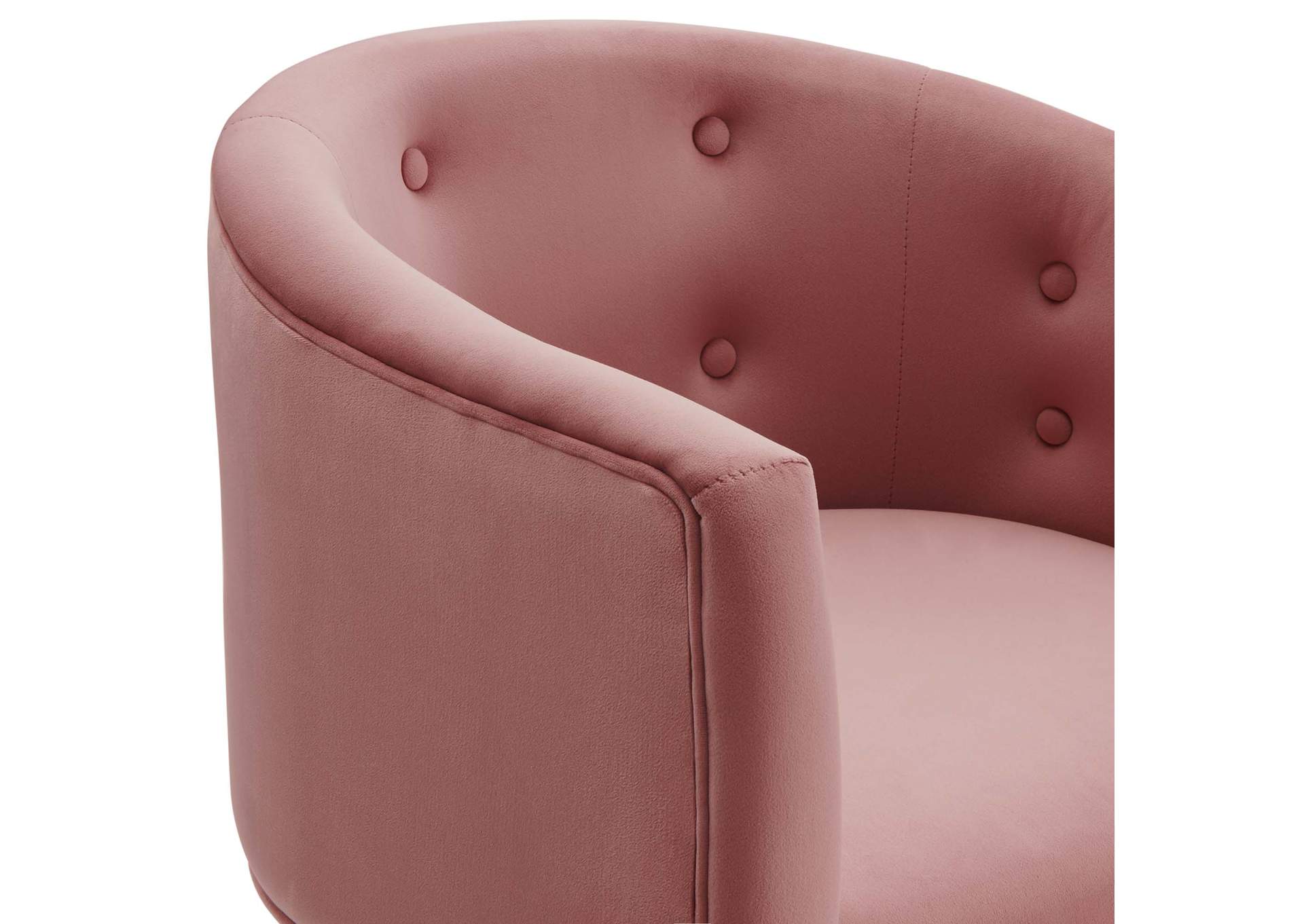 Dusty Rose Savour Tufted Performance Velvet Accent Chair,Modway