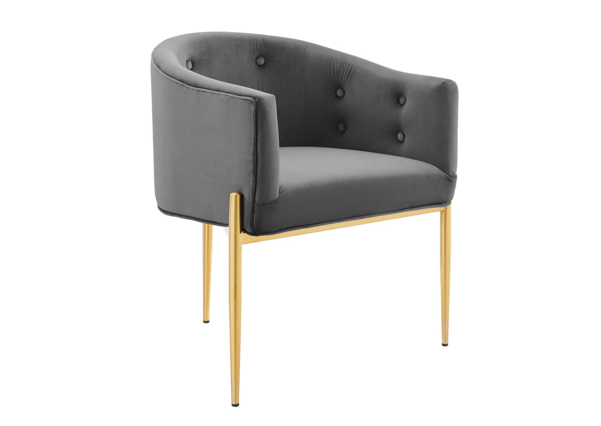 Gray Savour Tufted Performance Velvet Accent Chair,Modway