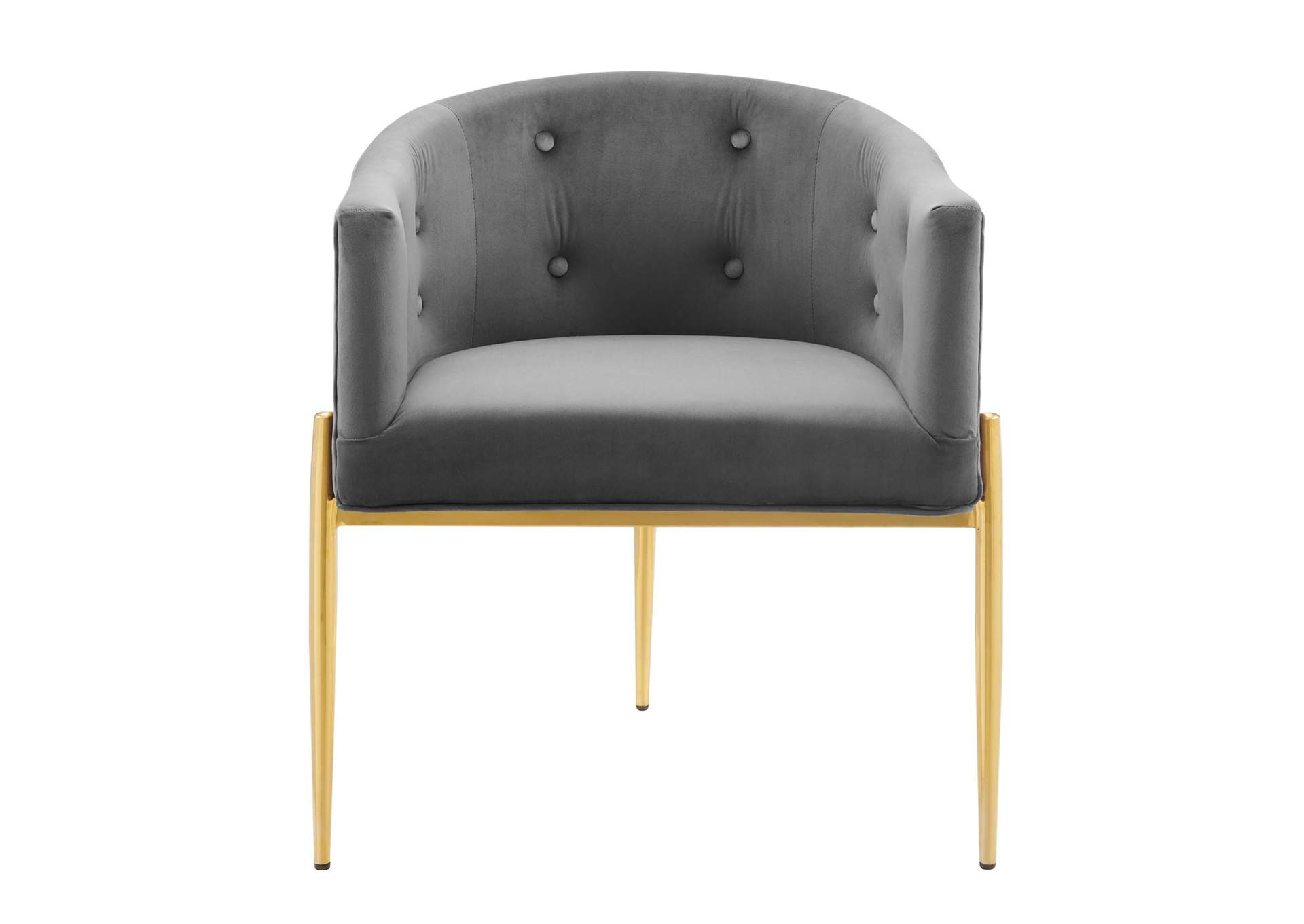 Gray Savour Tufted Performance Velvet Accent Chair,Modway