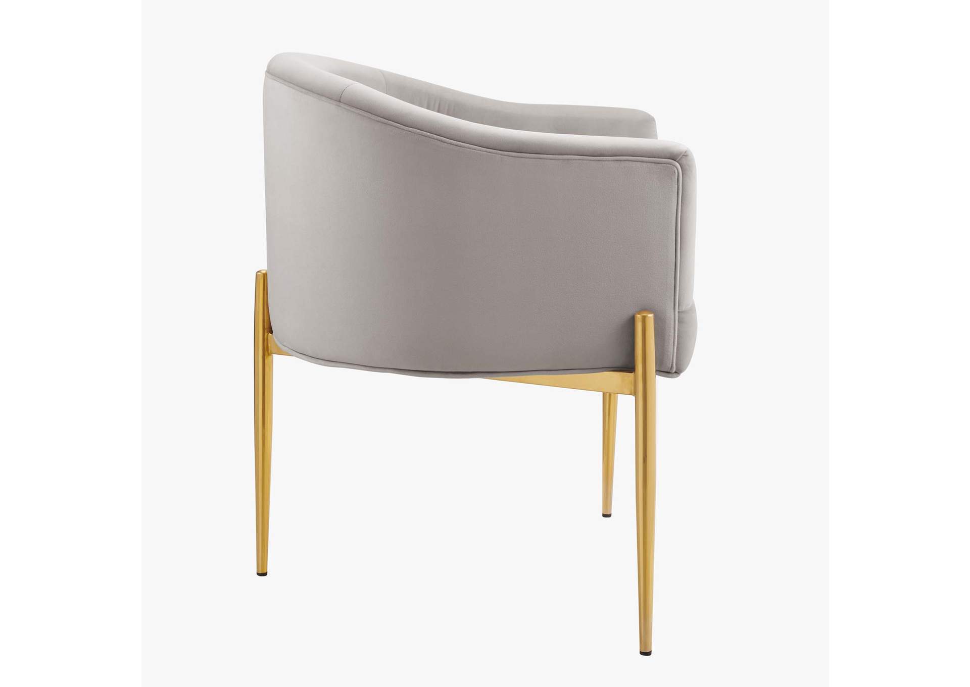 Light Gray Savour Tufted Performance Velvet Accent Chair,Modway