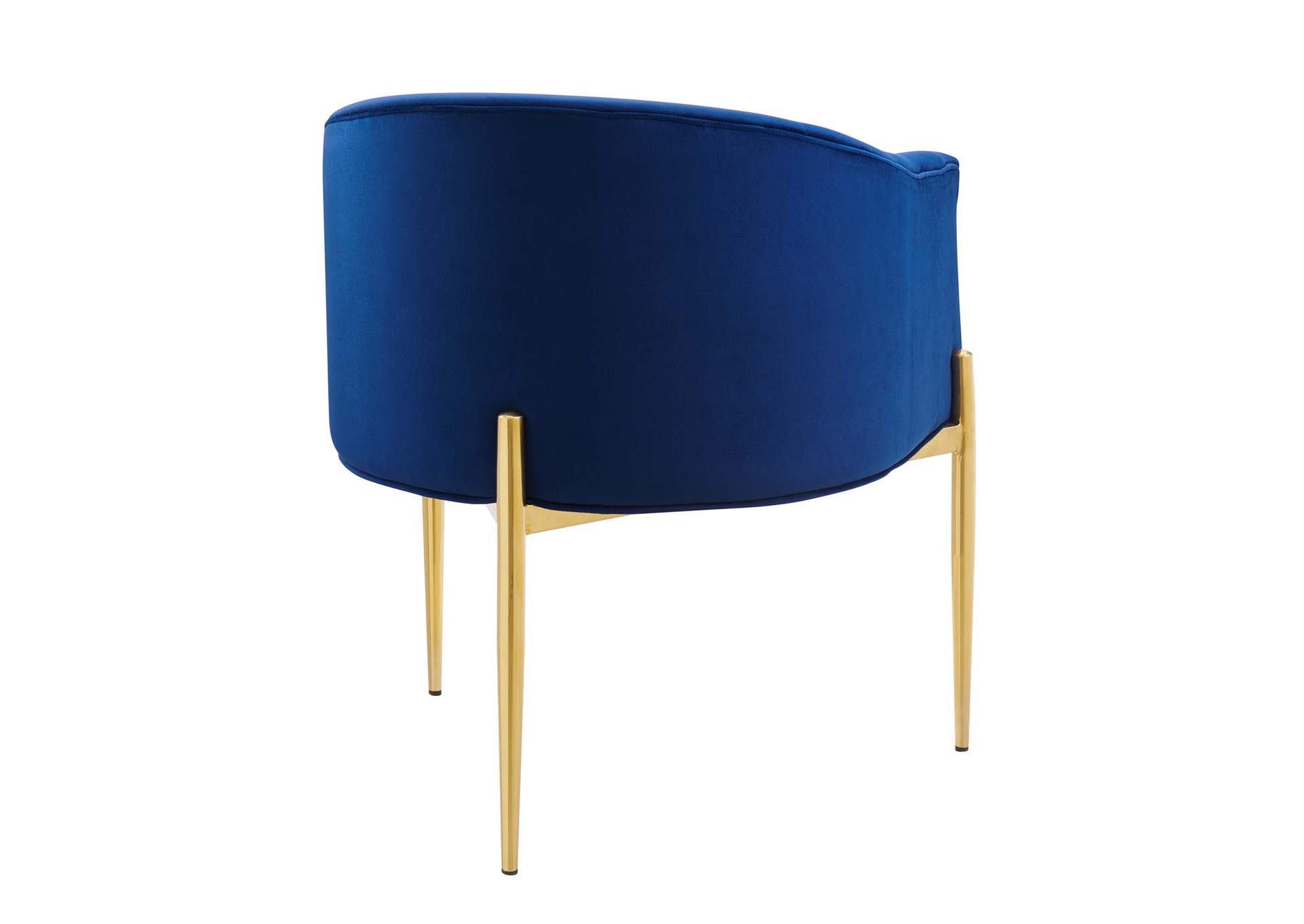 Navy Savour Tufted Performance Velvet Accent Chair,Modway