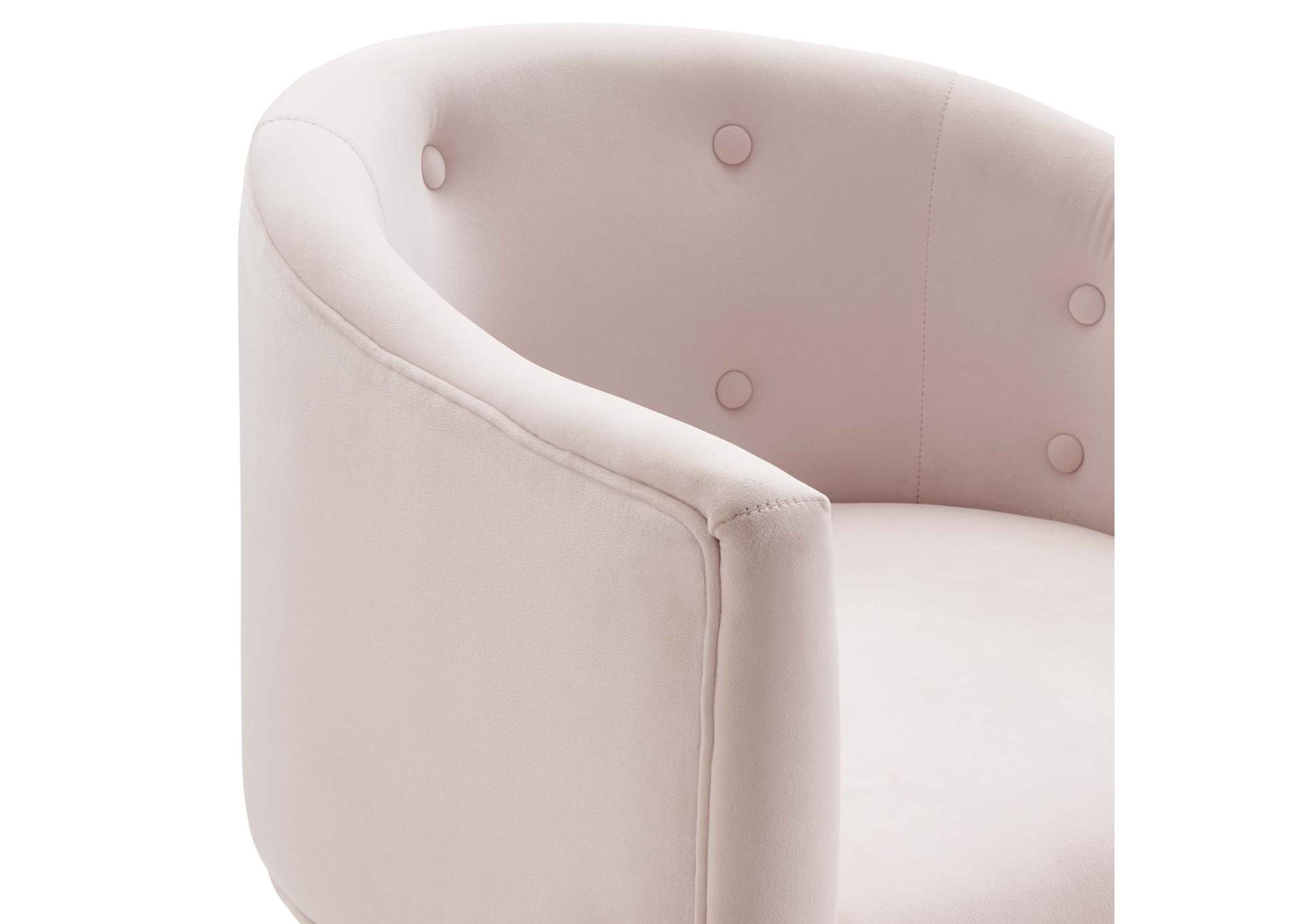 Pink Savour Tufted Performance Velvet Accent Chair,Modway