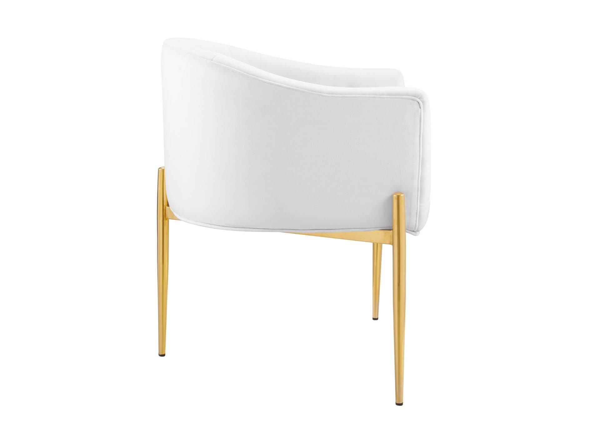 White Savour Tufted Performance Velvet Accent Chair,Modway