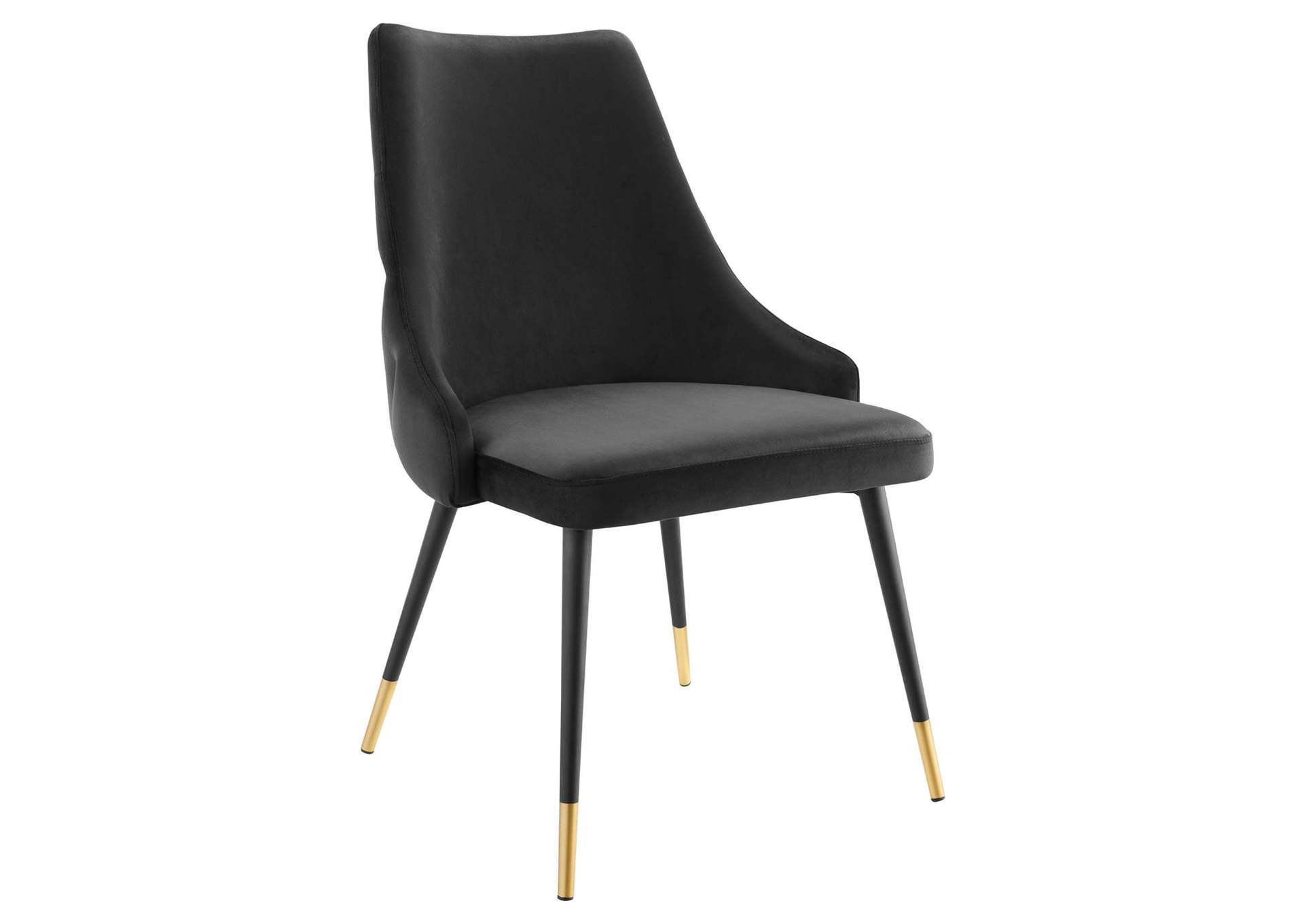 Black Adorn Tufted Performance Velvet Dining Side Chair,Modway