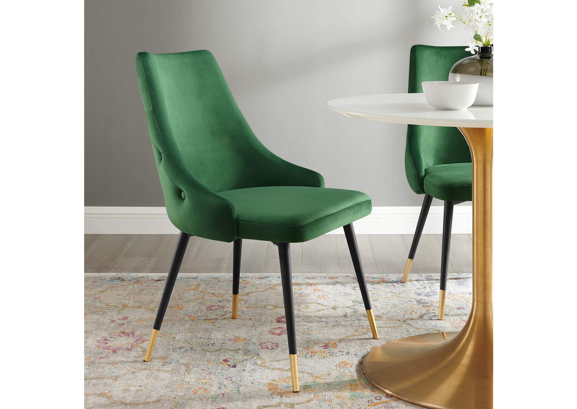 Emerald Adorn Tufted Performance Velvet Dining Side Chair,Modway
