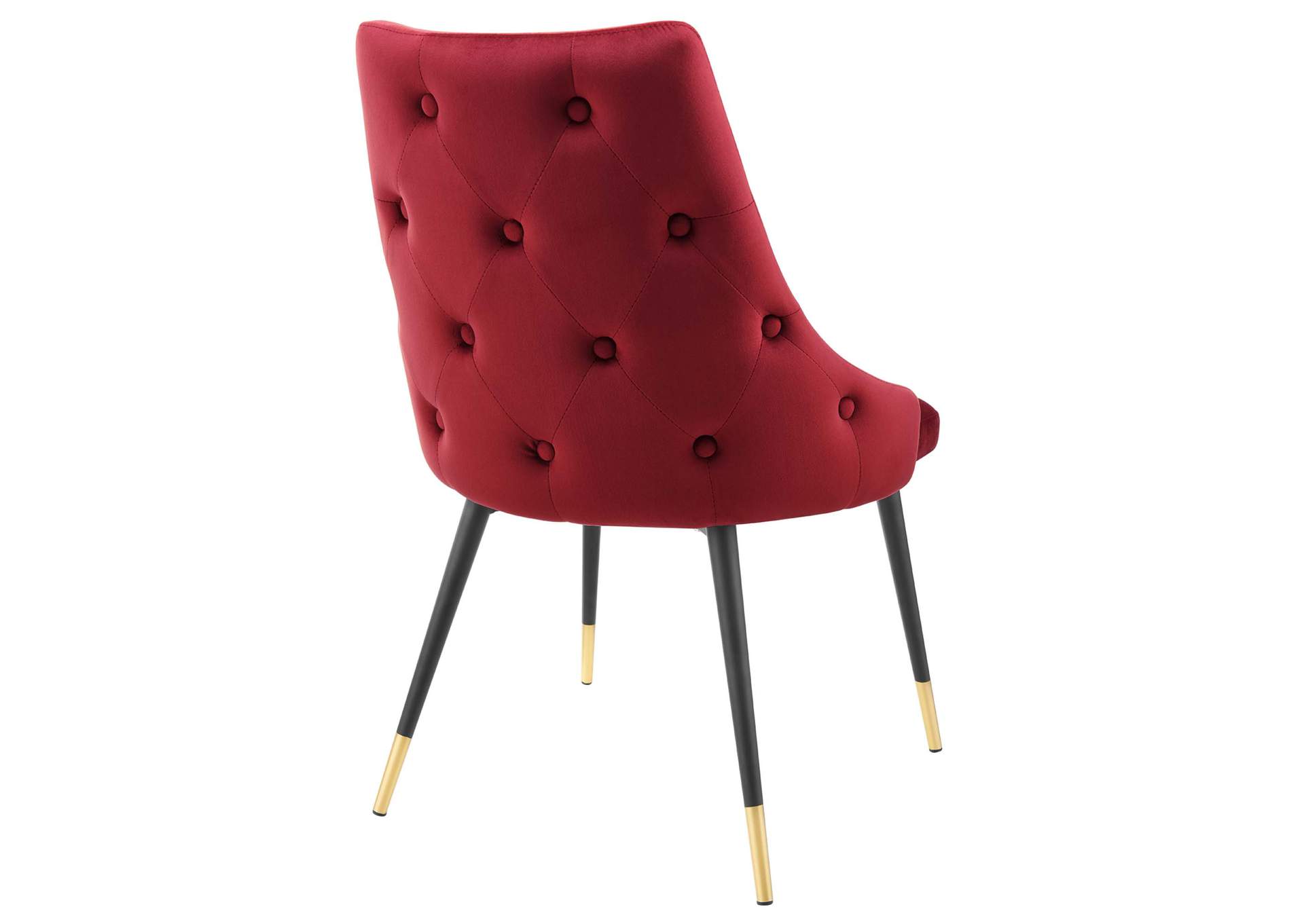 Maroon Adorn Tufted Performance Velvet Dining Side Chair,Modway