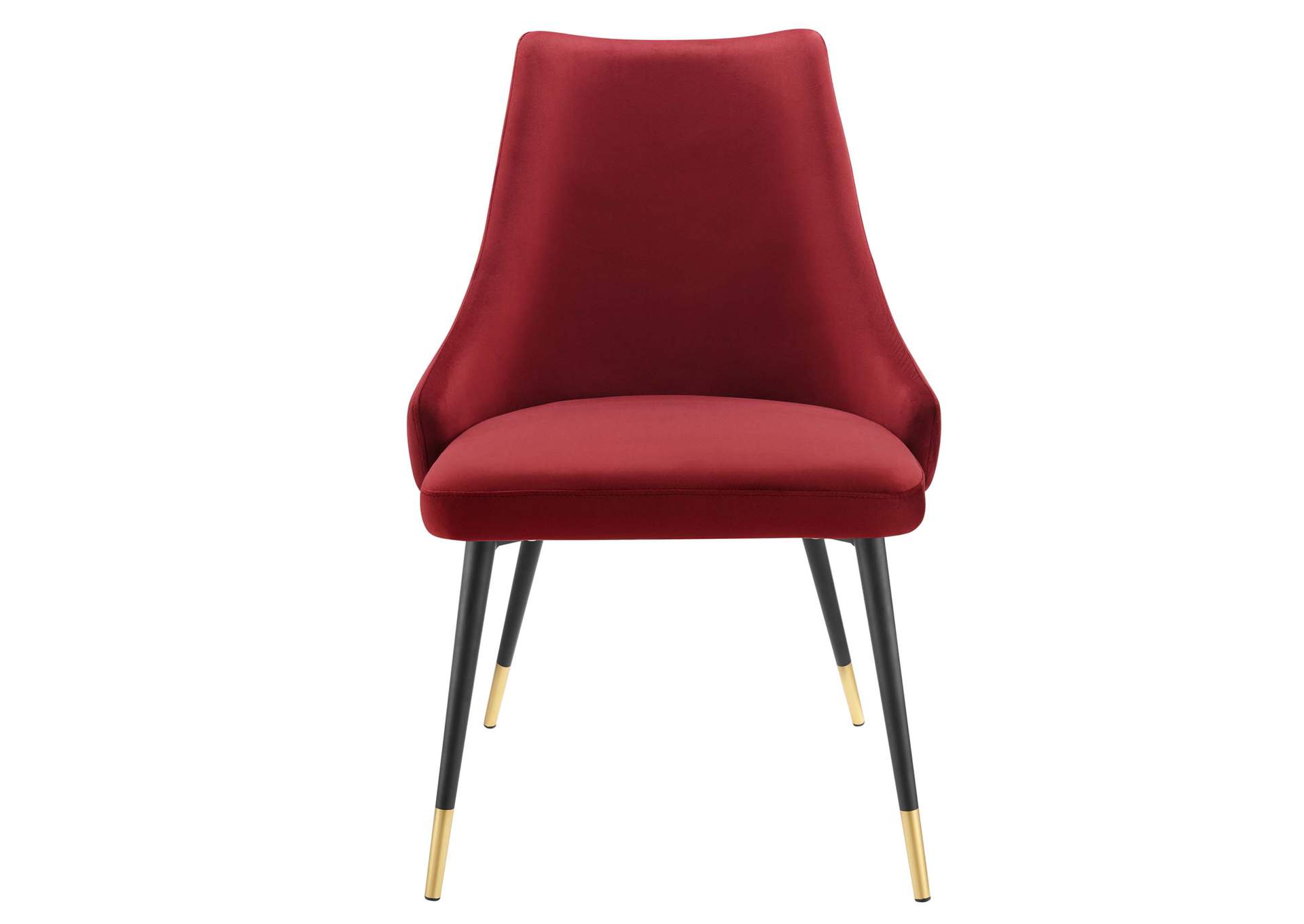 Maroon Adorn Tufted Performance Velvet Dining Side Chair,Modway