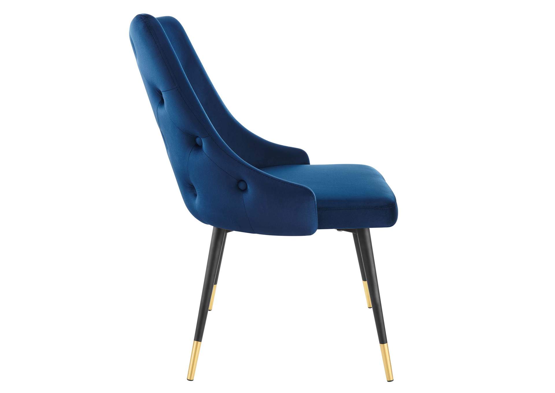 Navy Adorn Tufted Performance Velvet Dining Side Chair,Modway