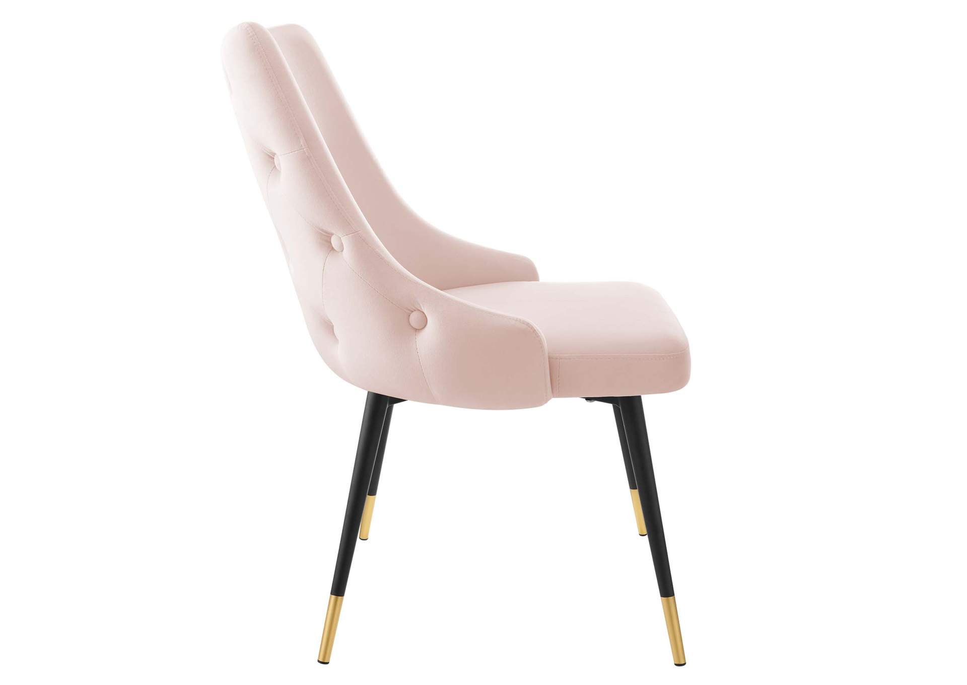 Pink Adorn Tufted Performance Velvet Dining Side Chair,Modway