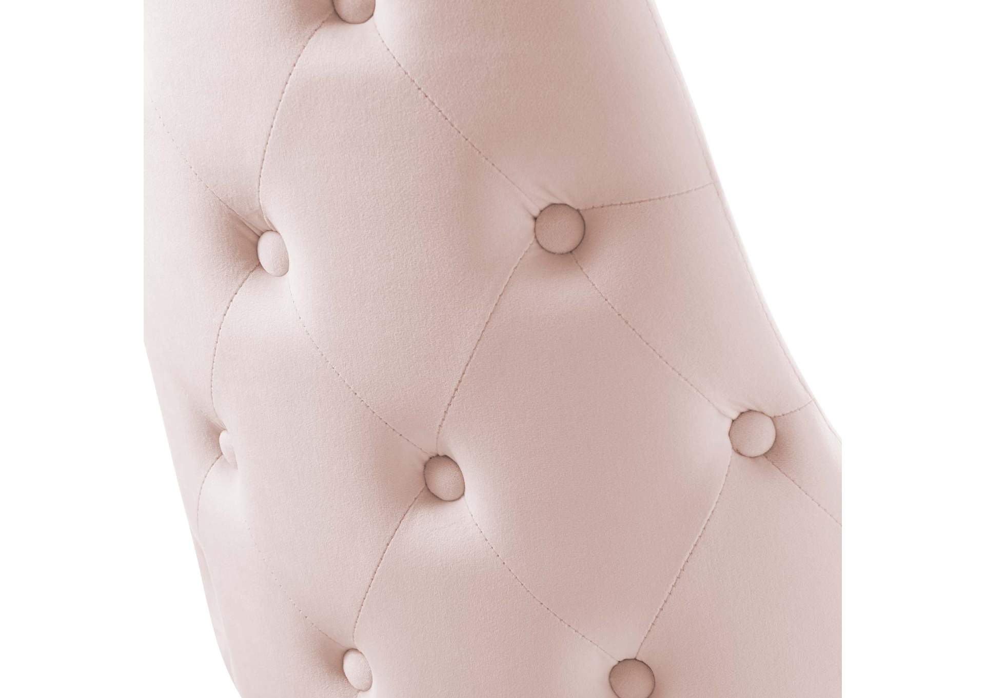 Pink Adorn Tufted Performance Velvet Dining Side Chair,Modway
