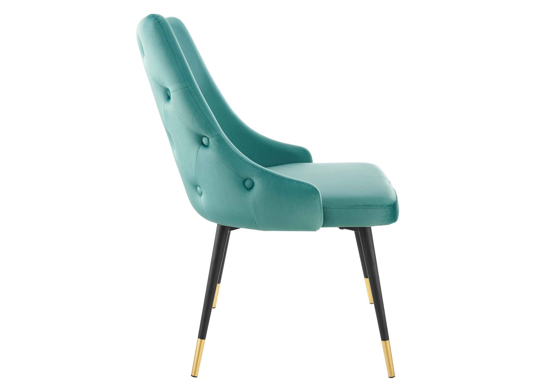 Teal Adorn Tufted Performance Velvet Dining Side Chair,Modway