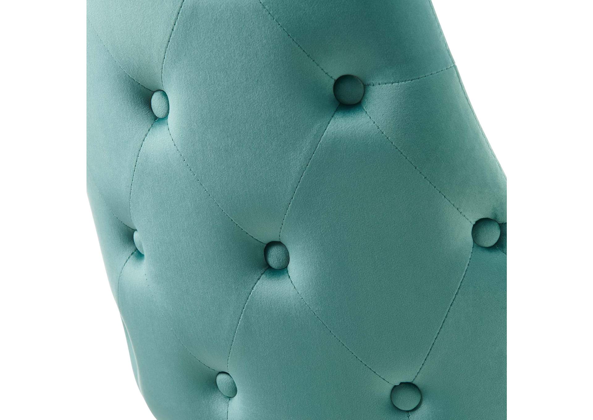 Teal Adorn Tufted Performance Velvet Dining Side Chair,Modway