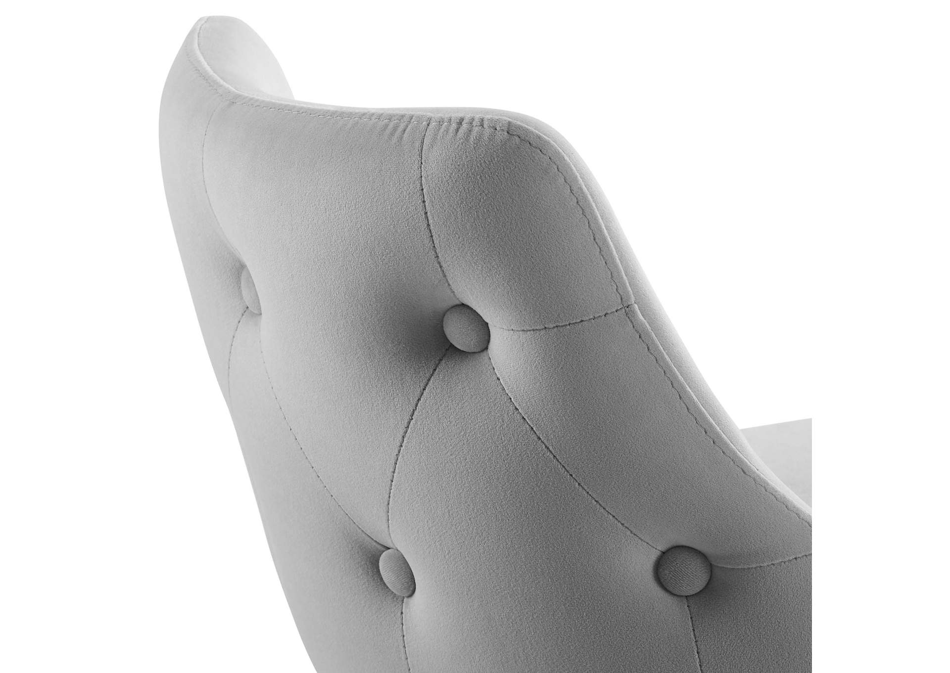 Light Gray Adorn Performance Velvet Counter Stool,Modway