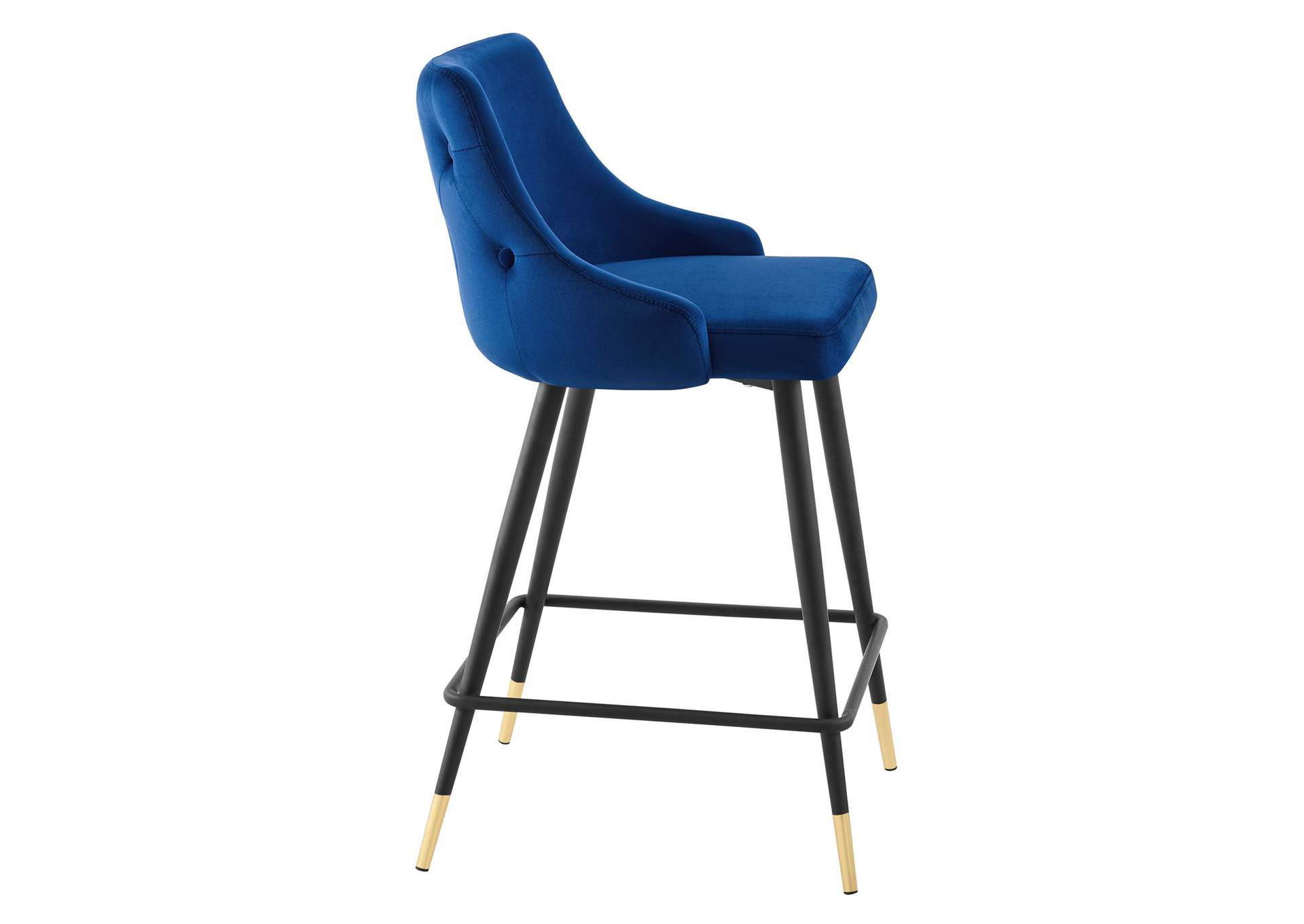 Navy Adorn Performance Velvet Counter Stool,Modway