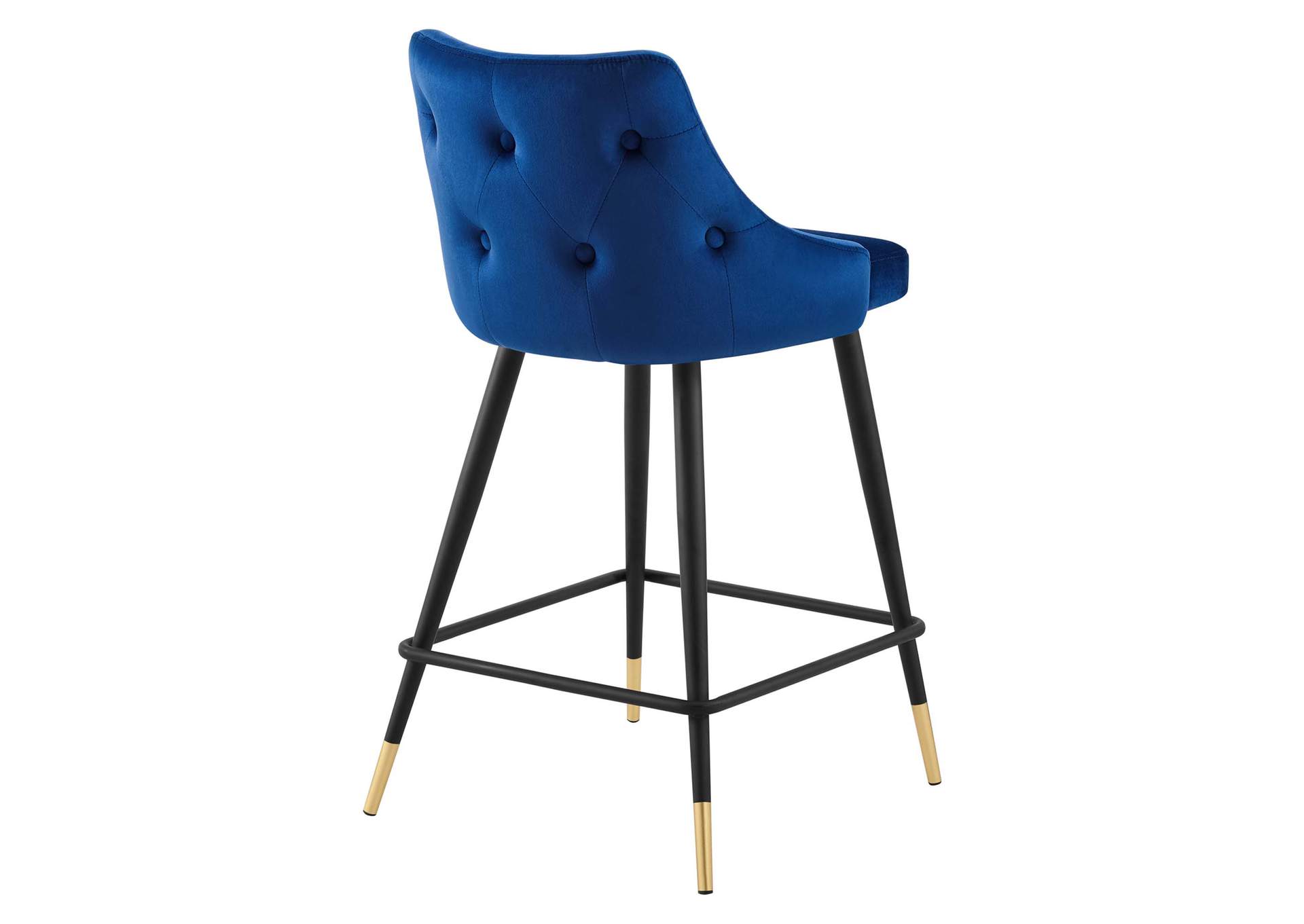 Navy Adorn Performance Velvet Counter Stool,Modway