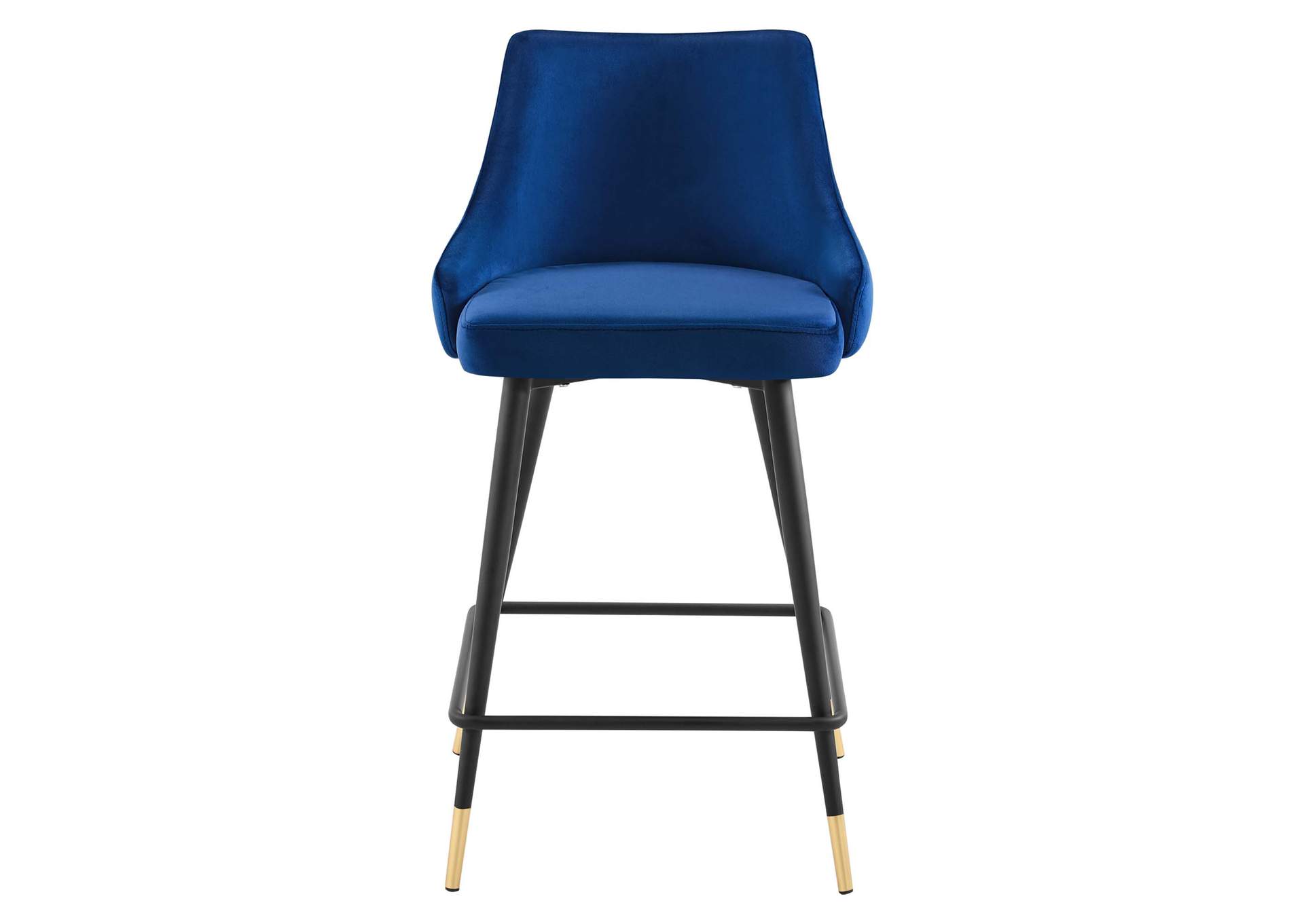 Navy Adorn Performance Velvet Counter Stool,Modway