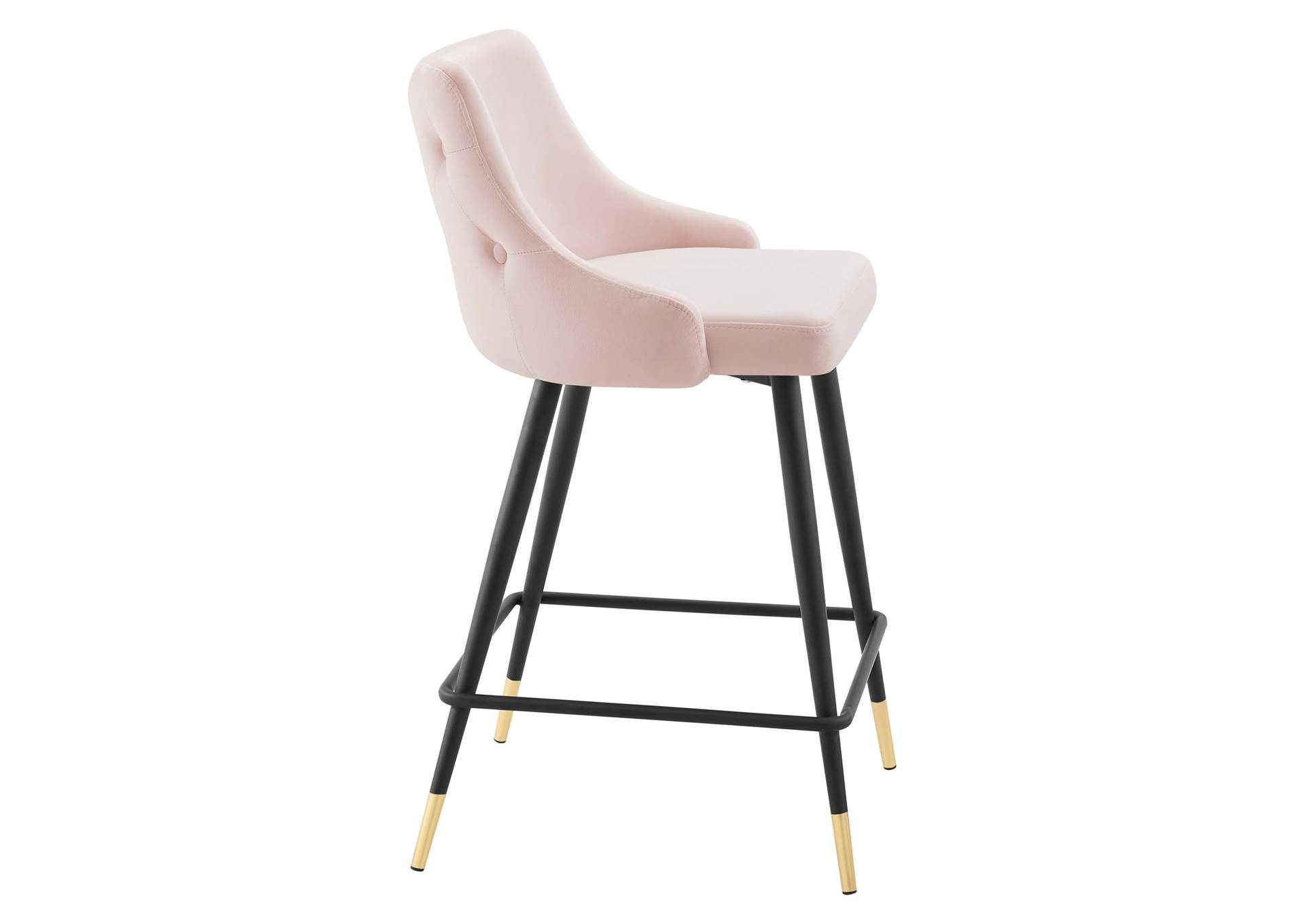 Pink Adorn Performance Velvet Counter Stool,Modway