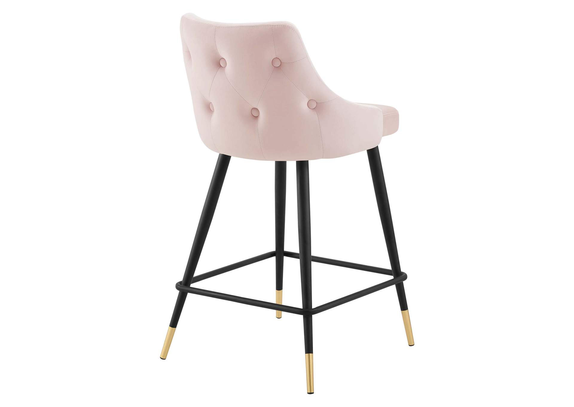 Pink Adorn Performance Velvet Counter Stool,Modway