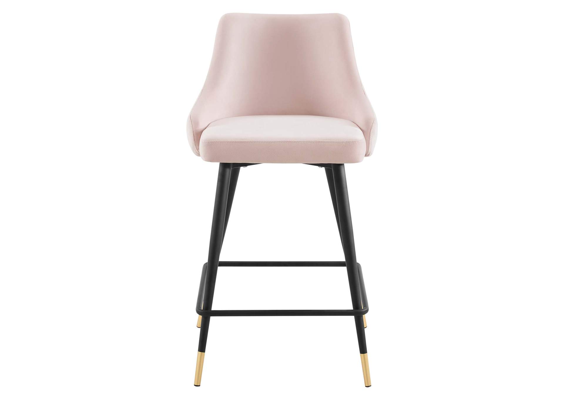 Pink Adorn Performance Velvet Counter Stool,Modway