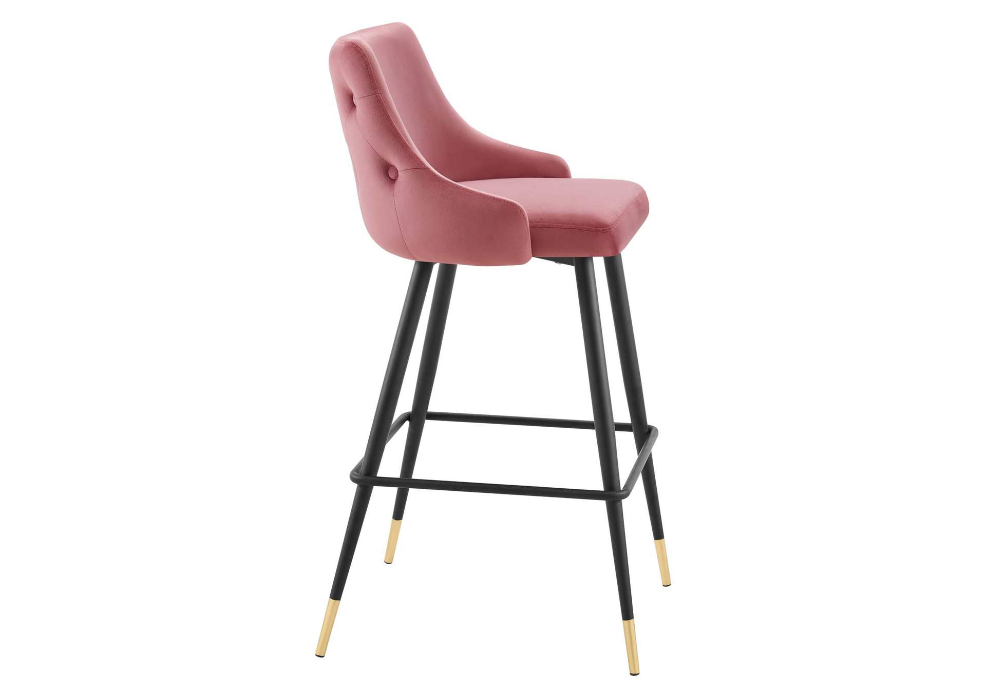 Dusty Rose Adorn Performance Velvet Bar Stool,Modway