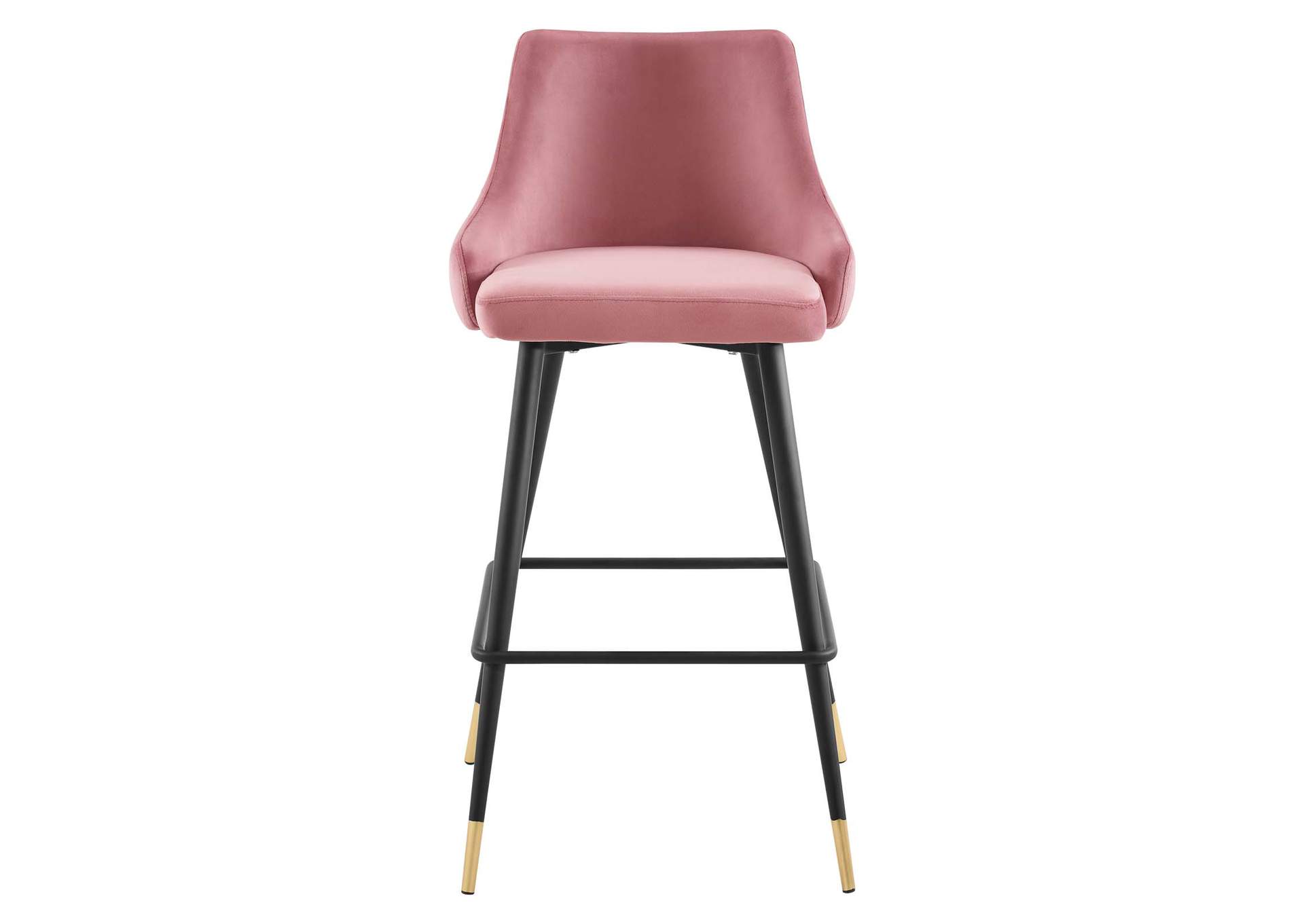 Dusty Rose Adorn Performance Velvet Bar Stool,Modway