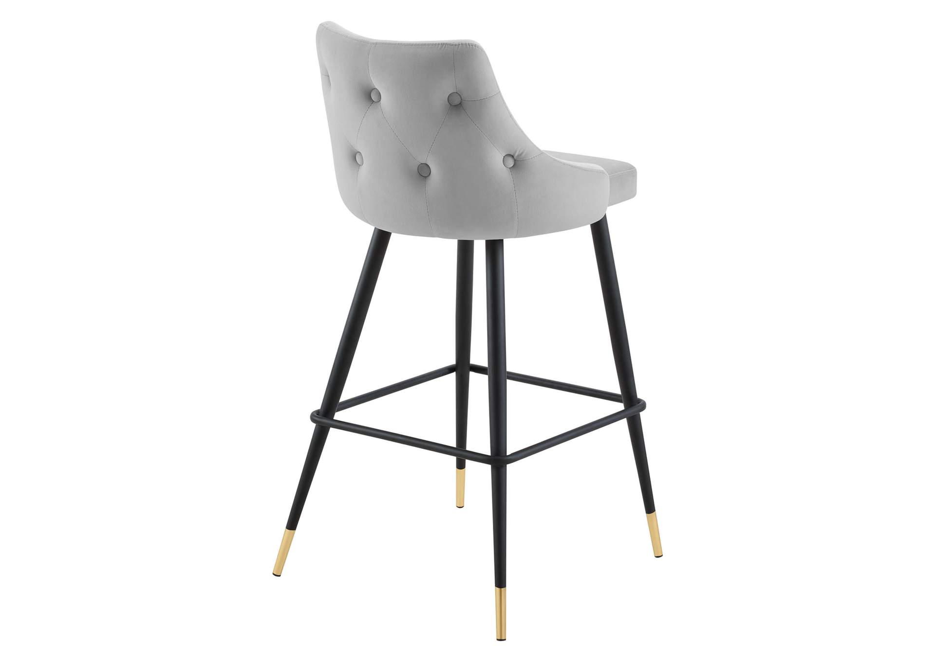 Light Gray Adorn Performance Velvet Bar Stool,Modway