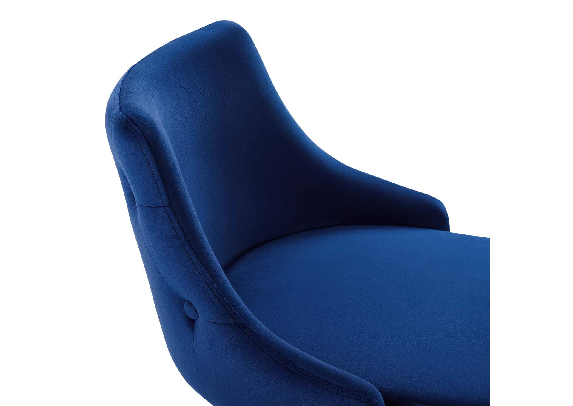 Navy Adorn Performance Velvet Bar Stool,Modway