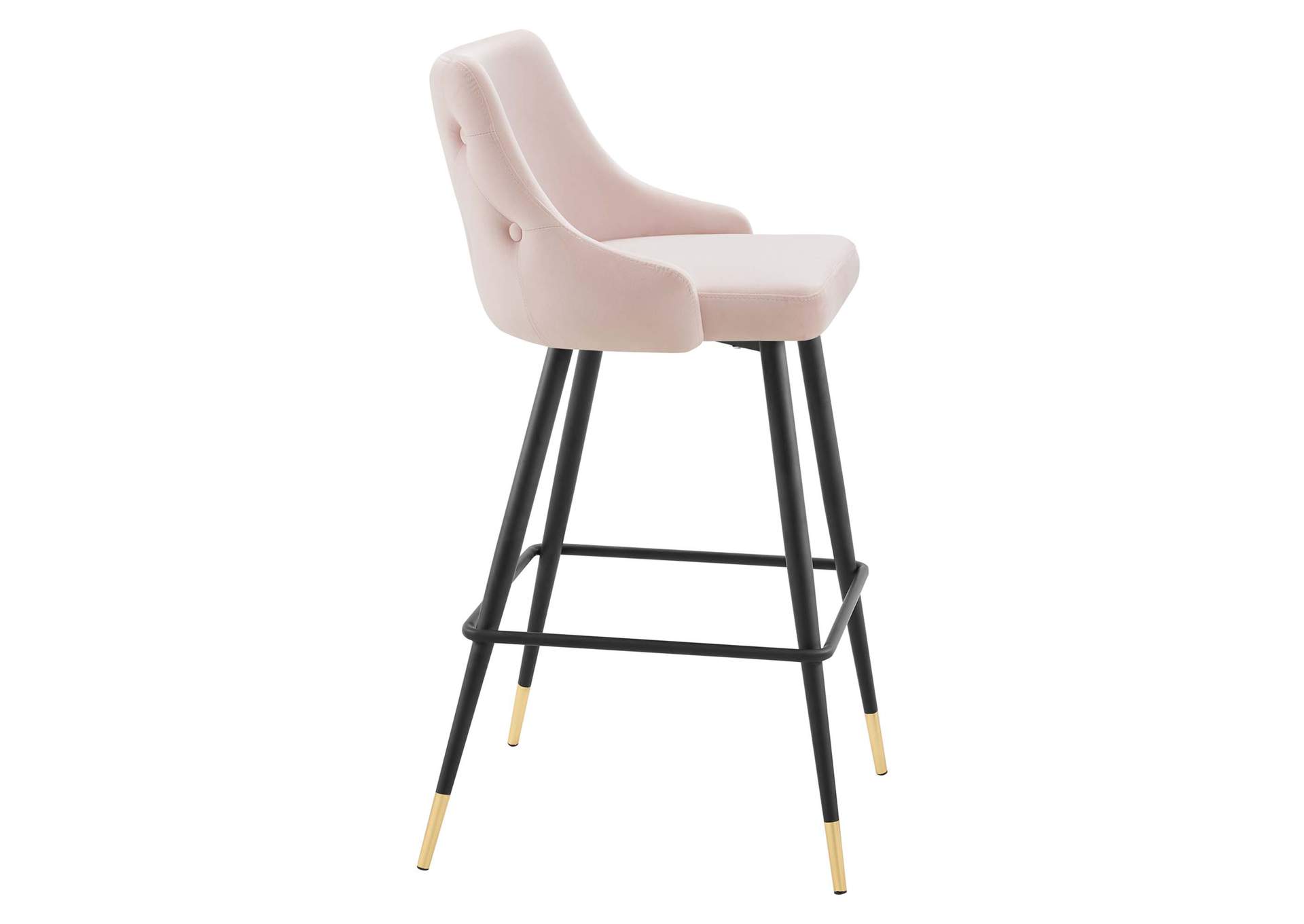 Pink Adorn Performance Velvet Bar Stool,Modway