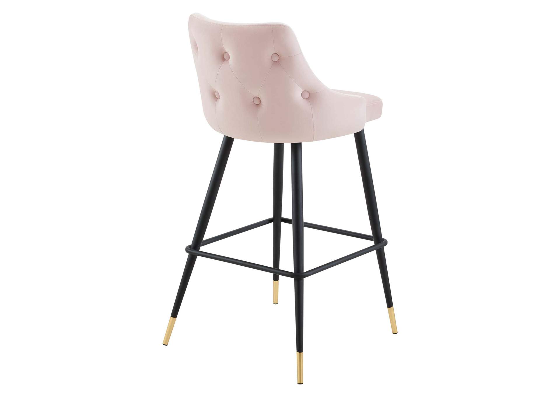 Pink Adorn Performance Velvet Bar Stool,Modway