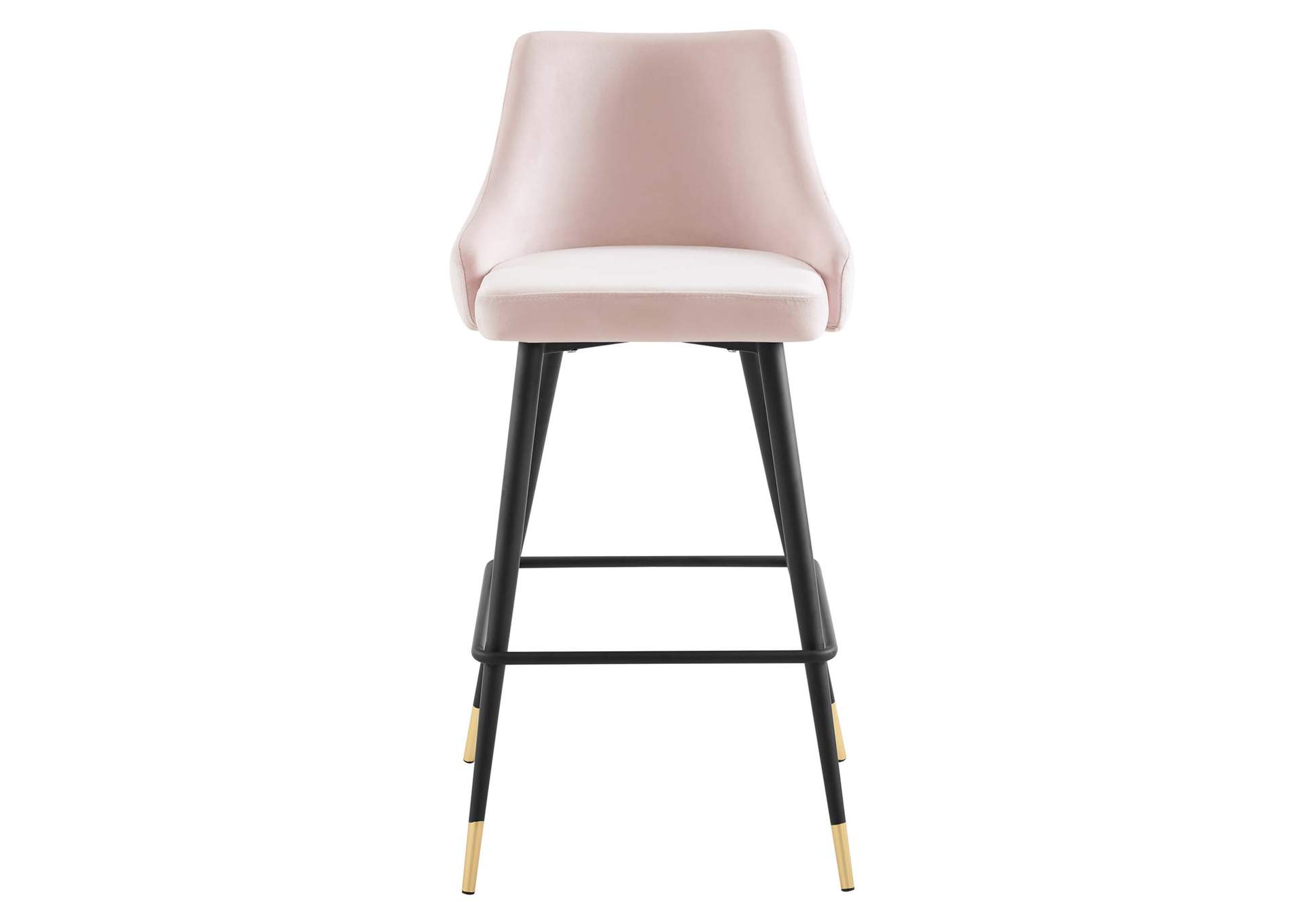 Pink Adorn Performance Velvet Bar Stool,Modway