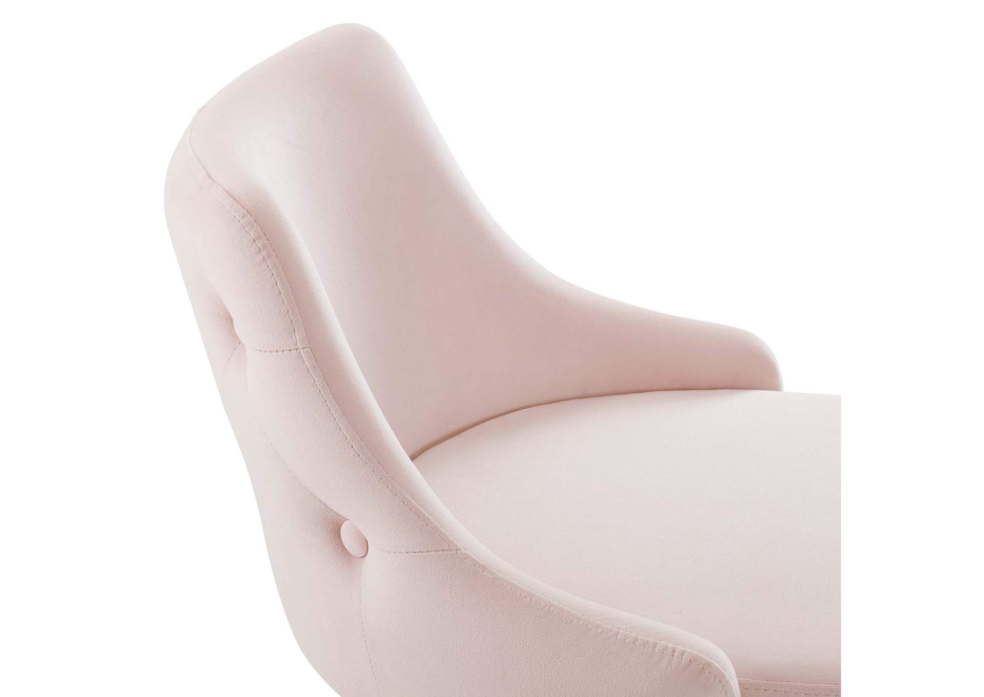 Pink Adorn Performance Velvet Bar Stool,Modway