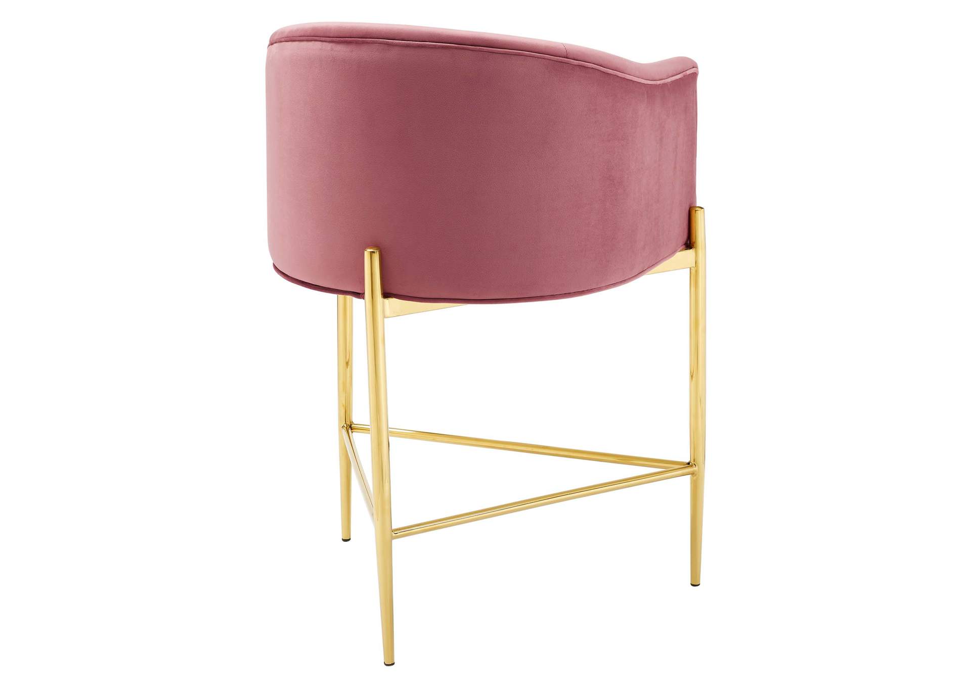Dusty Rose Savour Tufted Counter Stool,Modway