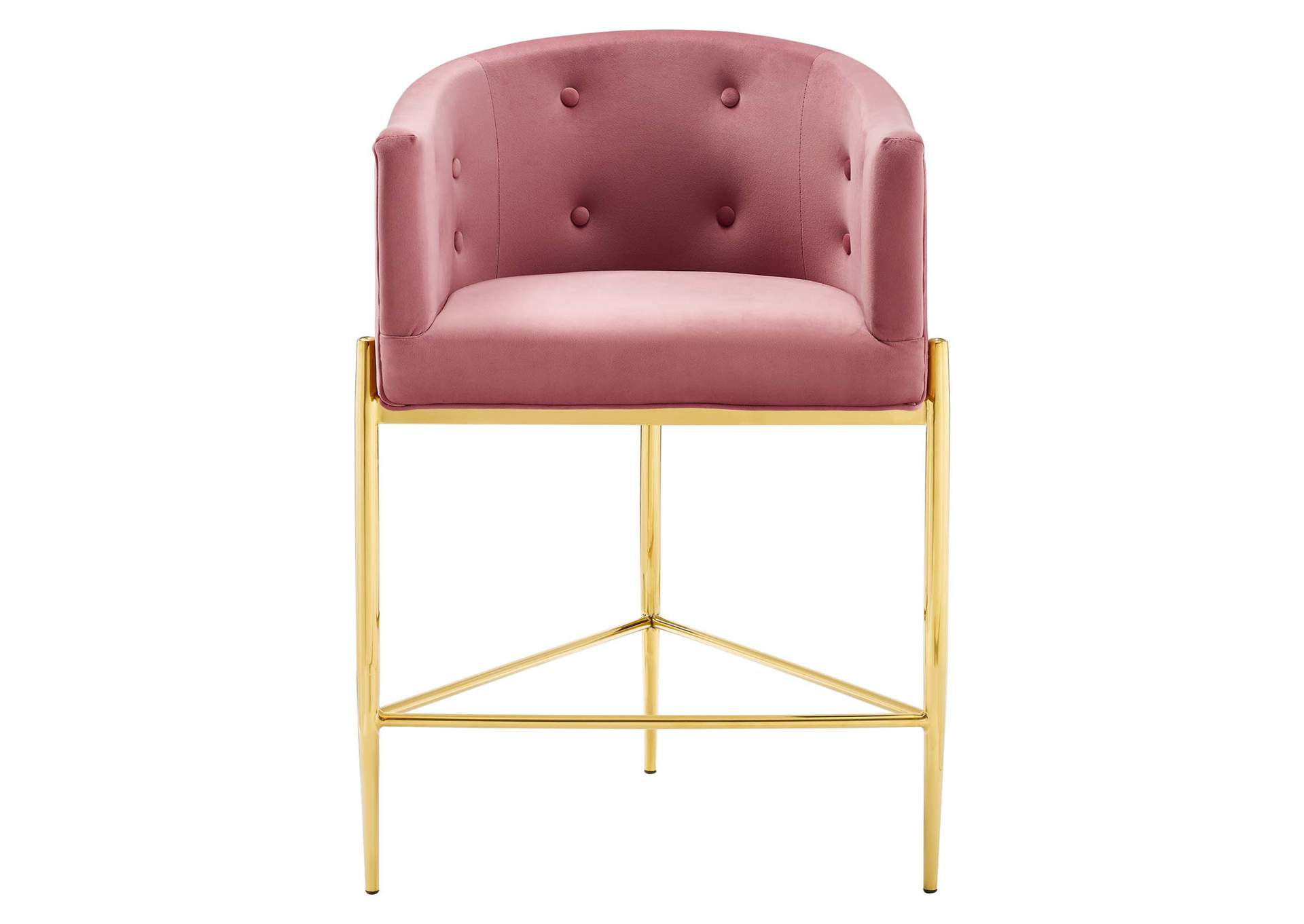 Dusty Rose Savour Tufted Counter Stool,Modway