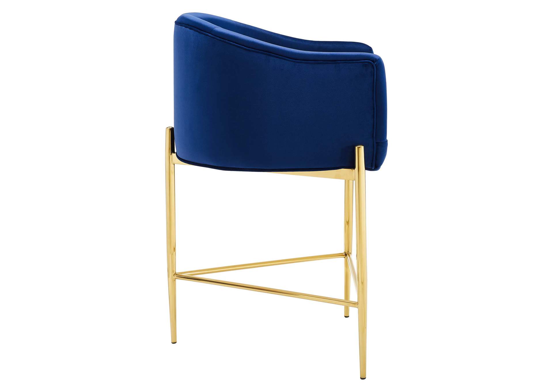 Navy Savour Tufted Counter Stool,Modway