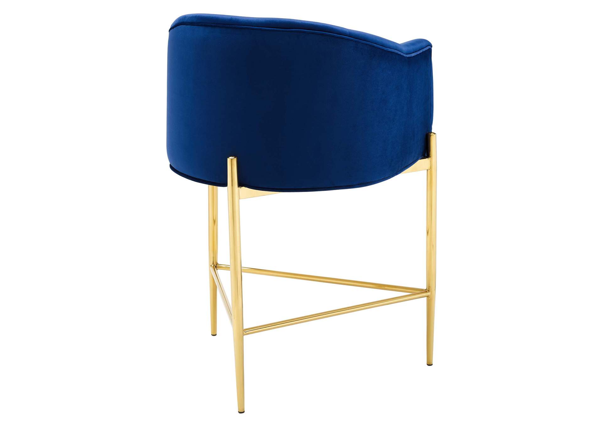 Navy Savour Tufted Counter Stool,Modway