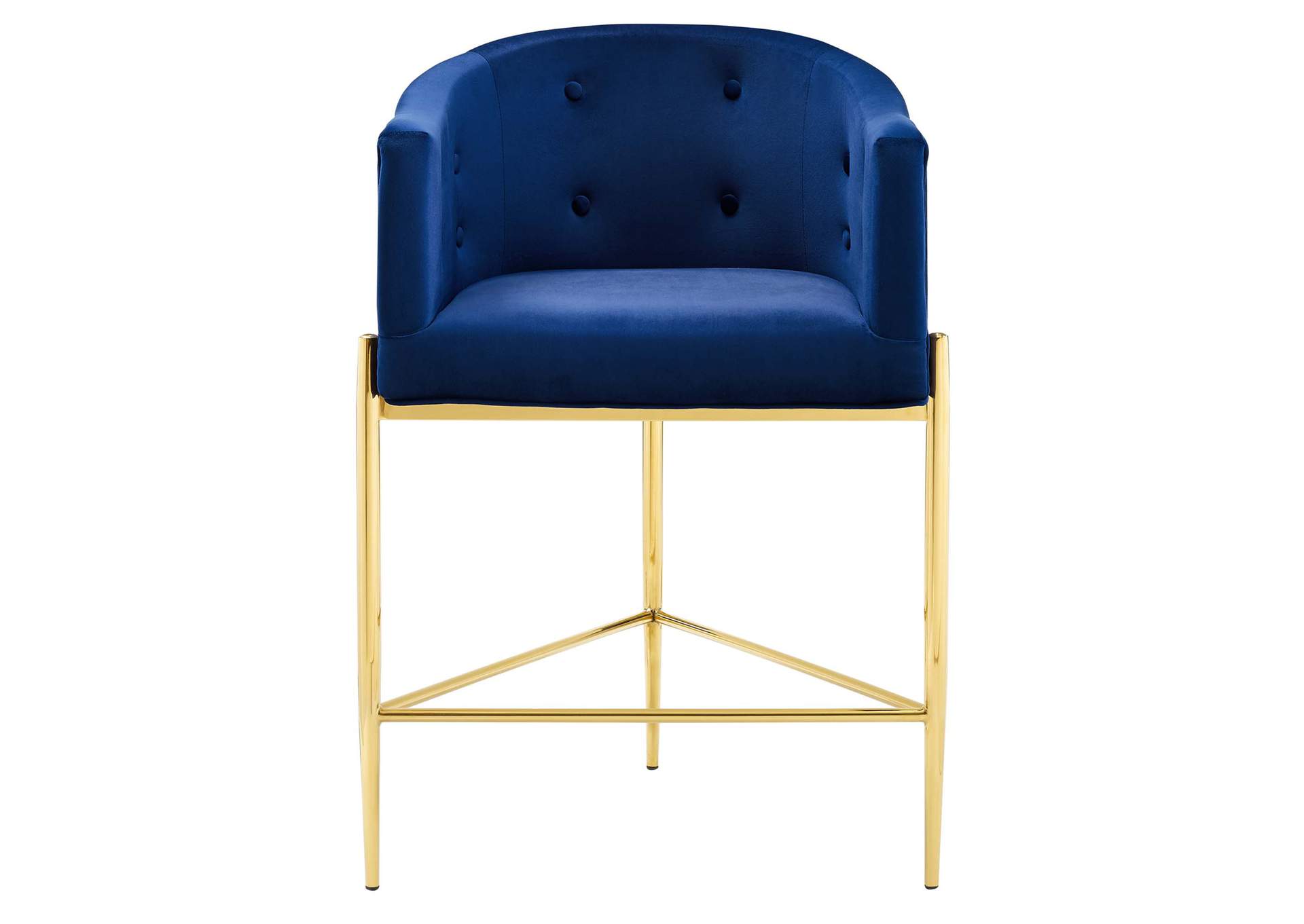 Navy Savour Tufted Counter Stool,Modway