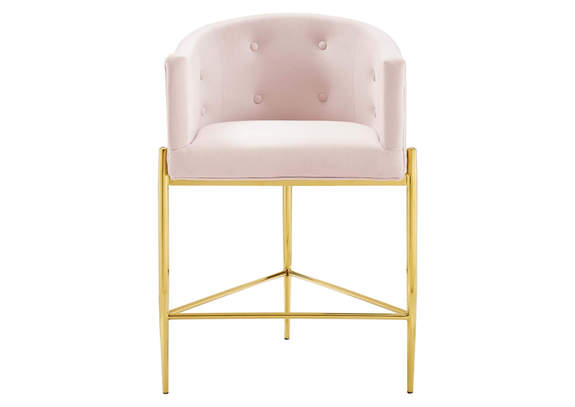 Pink Savour Tufted Counter Stool,Modway