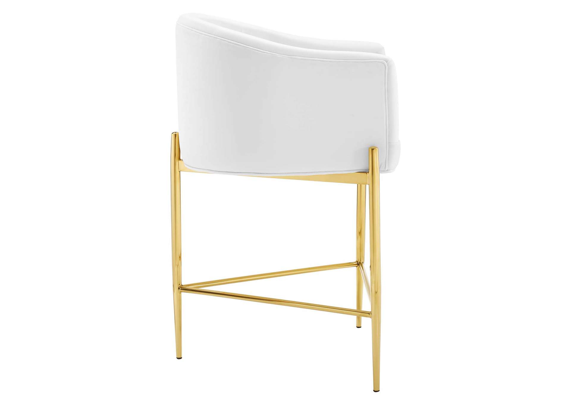 White Savour Tufted Counter Stool,Modway